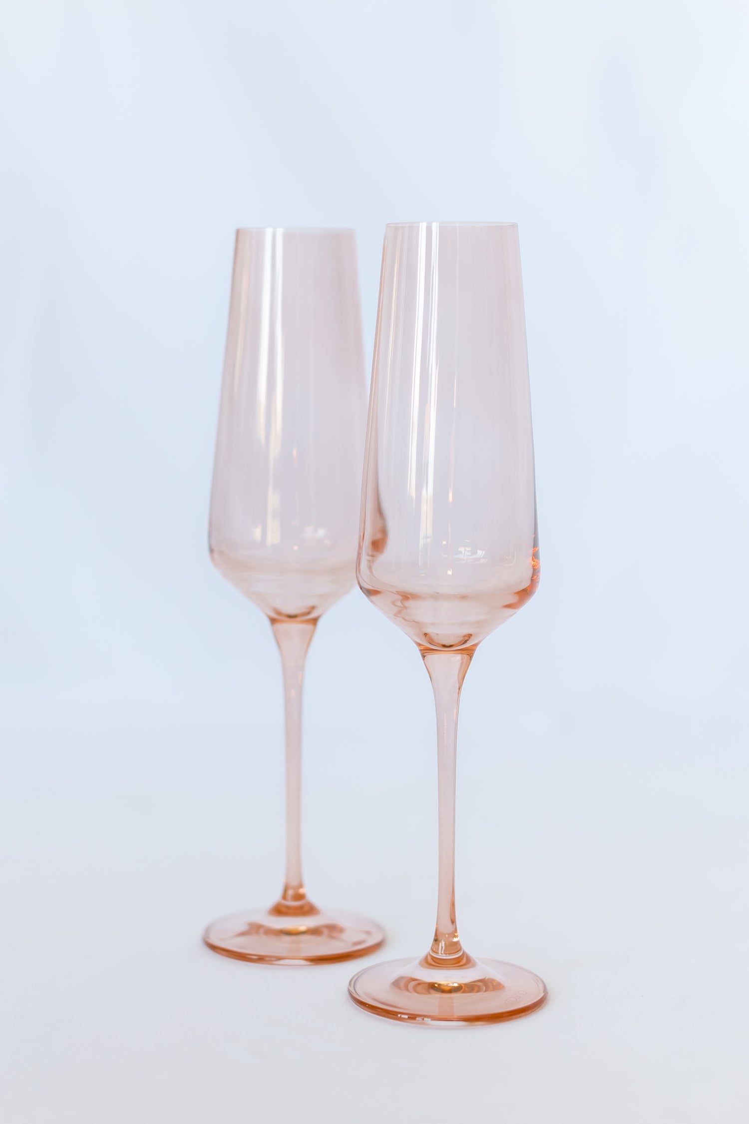 Estelle Colored Champagne Flute - Set of 6 {Blush Pink}