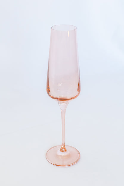 Estelle Colored Champagne Flute - Set of 6 {Blush Pink}