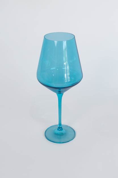 Estelle Colored Wine Stemware - Set of 6 {Ocean Blue}