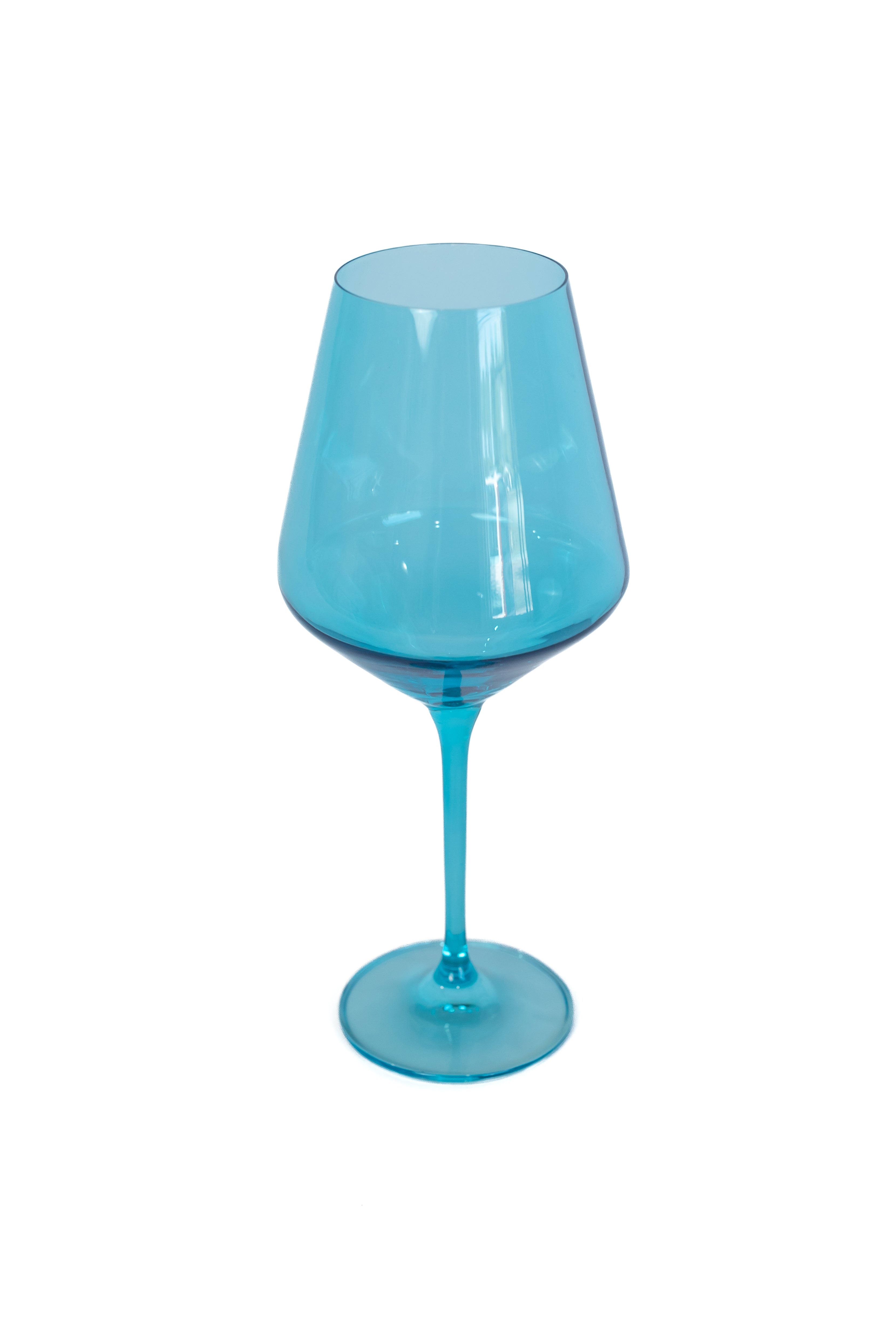 Estelle Colored Wine Stemware - Set of 2 {Ocean Blue}