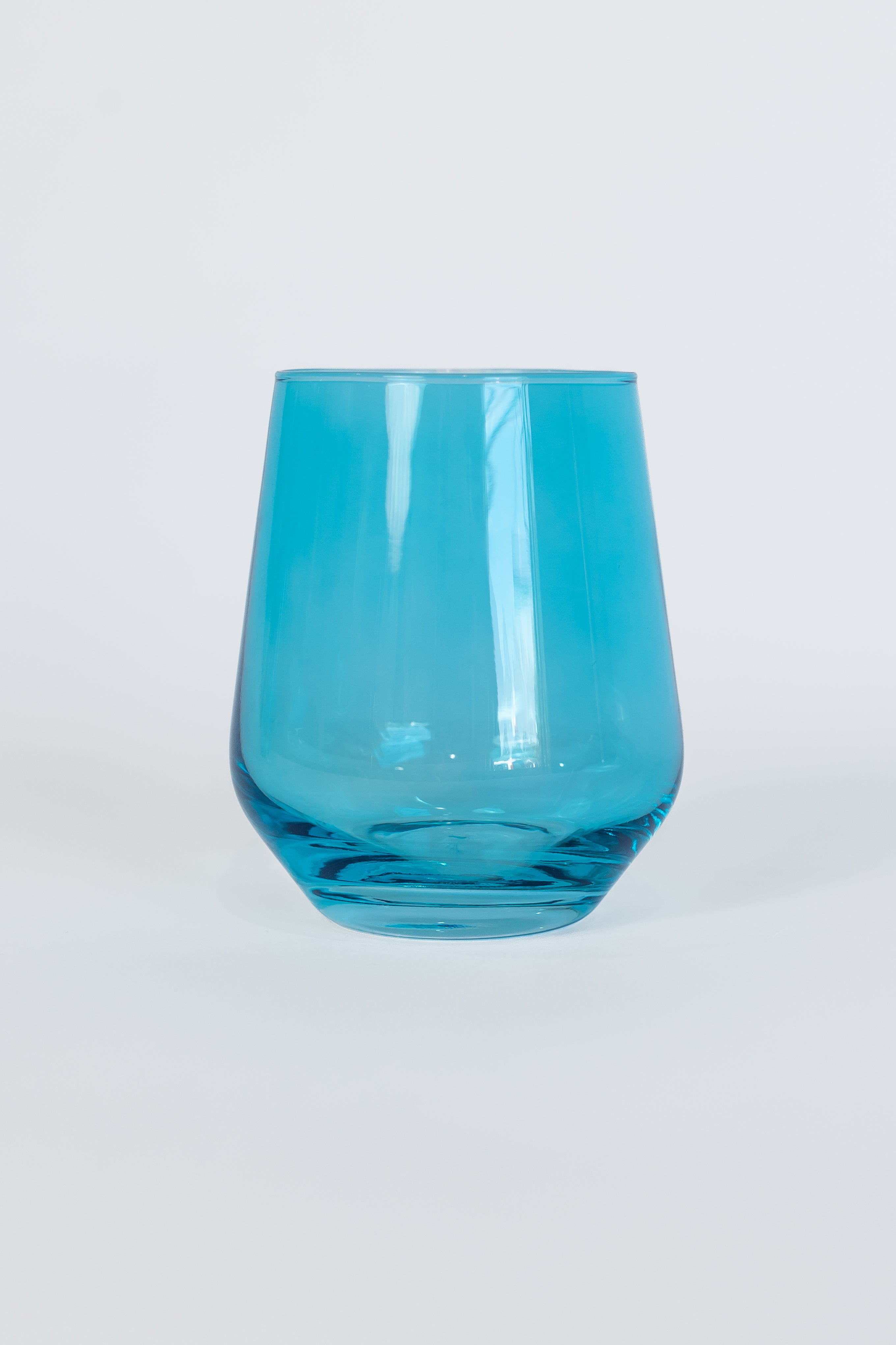 Estelle Colored Wine Stemless - Set of 2 {Ocean Blue}