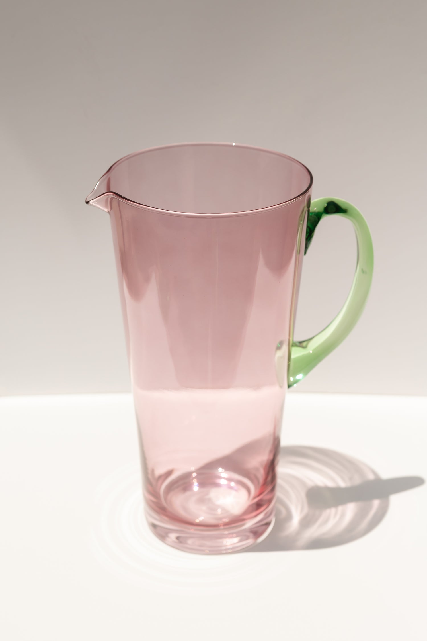 Estelle Colored Drink Pitcher - {Rose + Mint Green}