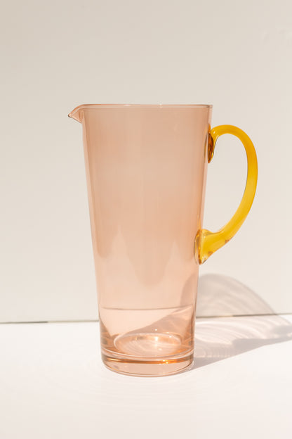 Estelle Colored Drink Pitcher - {Blush Pink + Yellow}