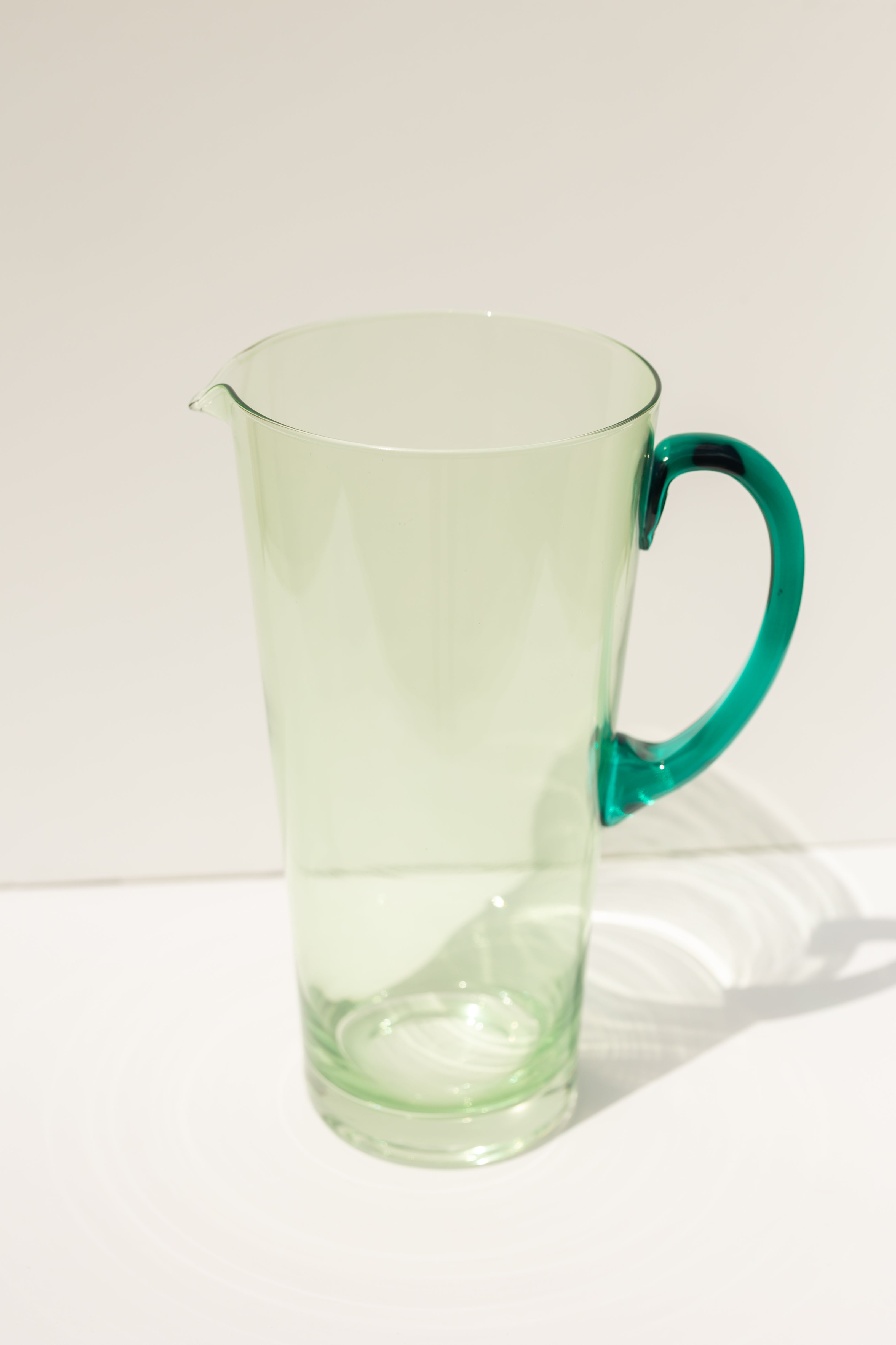 Estelle Colored Drink Pitcher - {Mint Green + Emerald Green}
