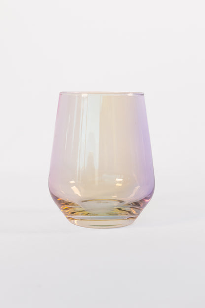 Estelle Colored Wine Stemless - Set of 6 {Iridescent}