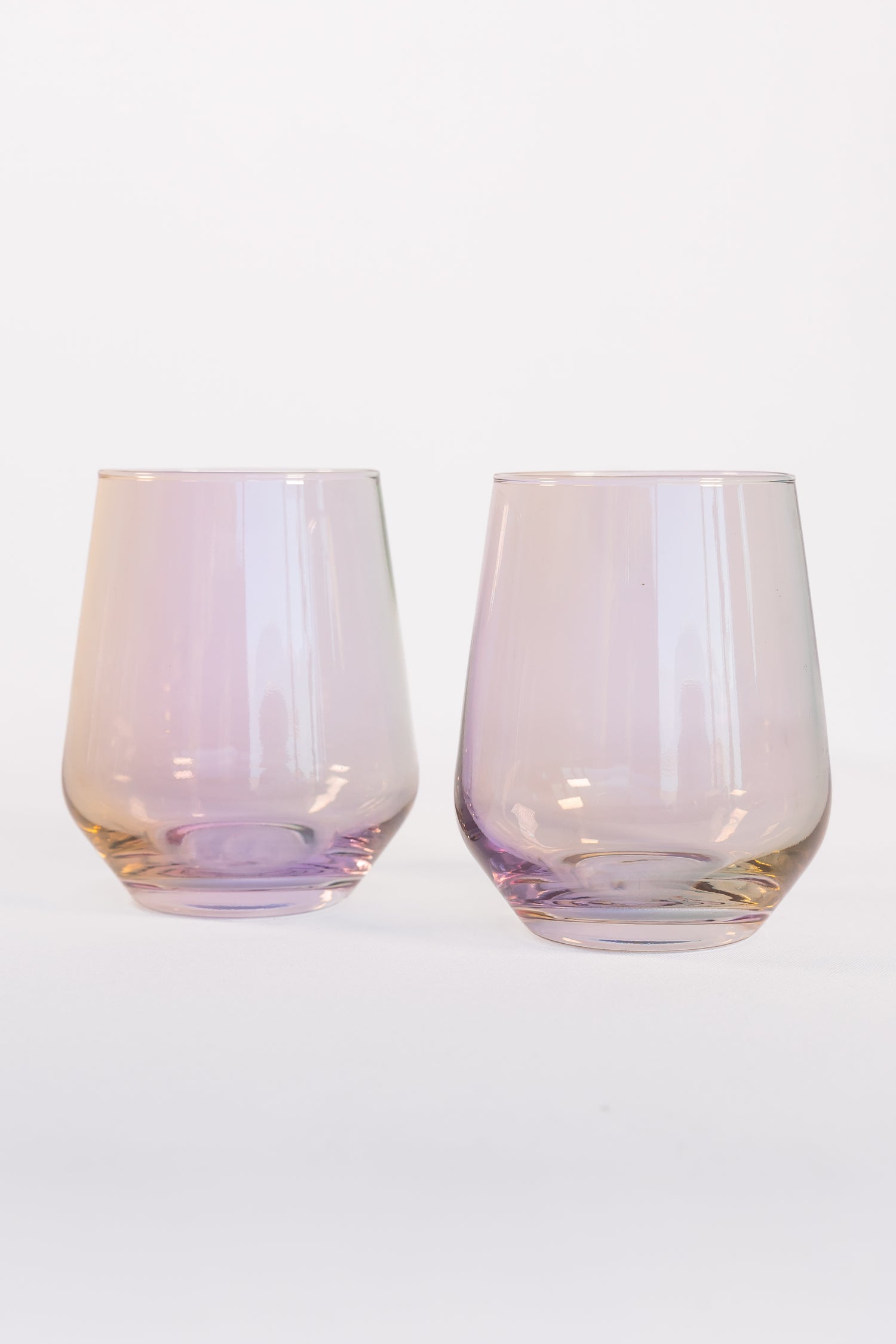 Estelle Colored Wine Stemless - Set of 2 {Iridescent}