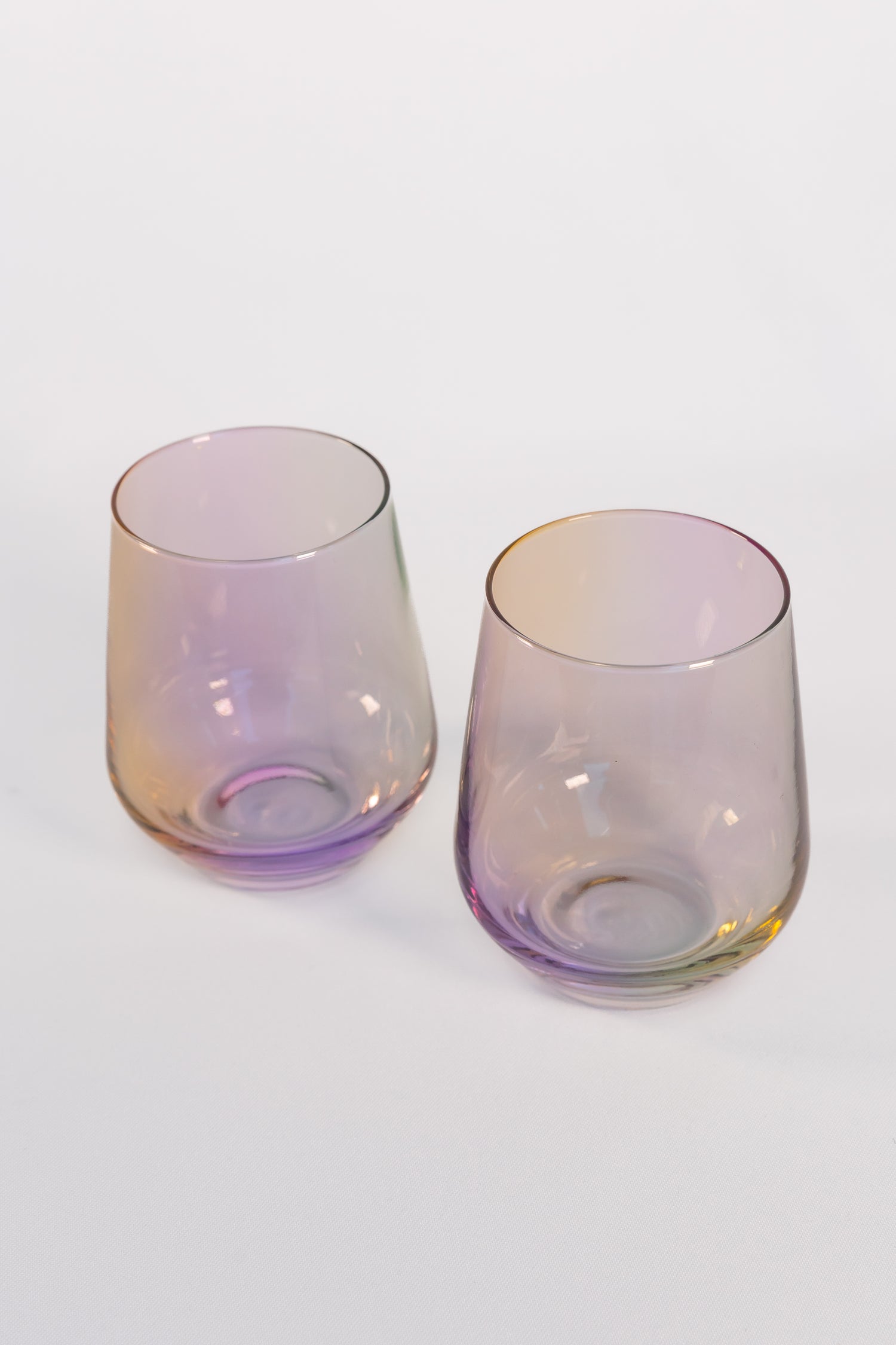 Estelle Colored Wine Stemless - Set of 2 {Iridescent}