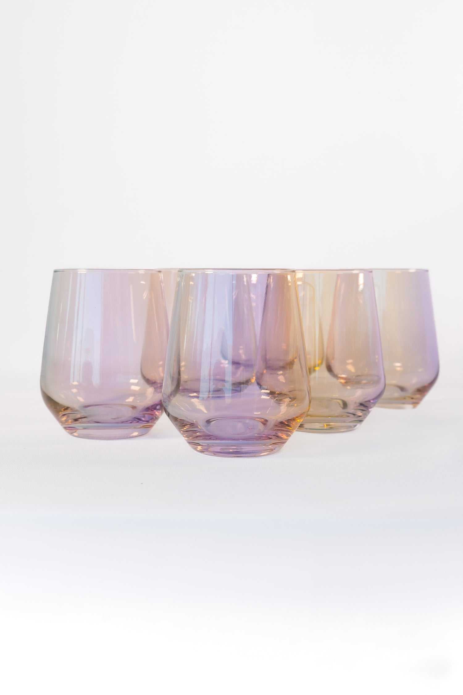 Estelle Colored Wine Stemless - Set of 6 {Iridescent}