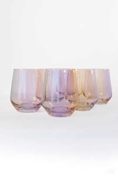 Estelle Colored Wine Stemless - Set of 6 {Iridescent}