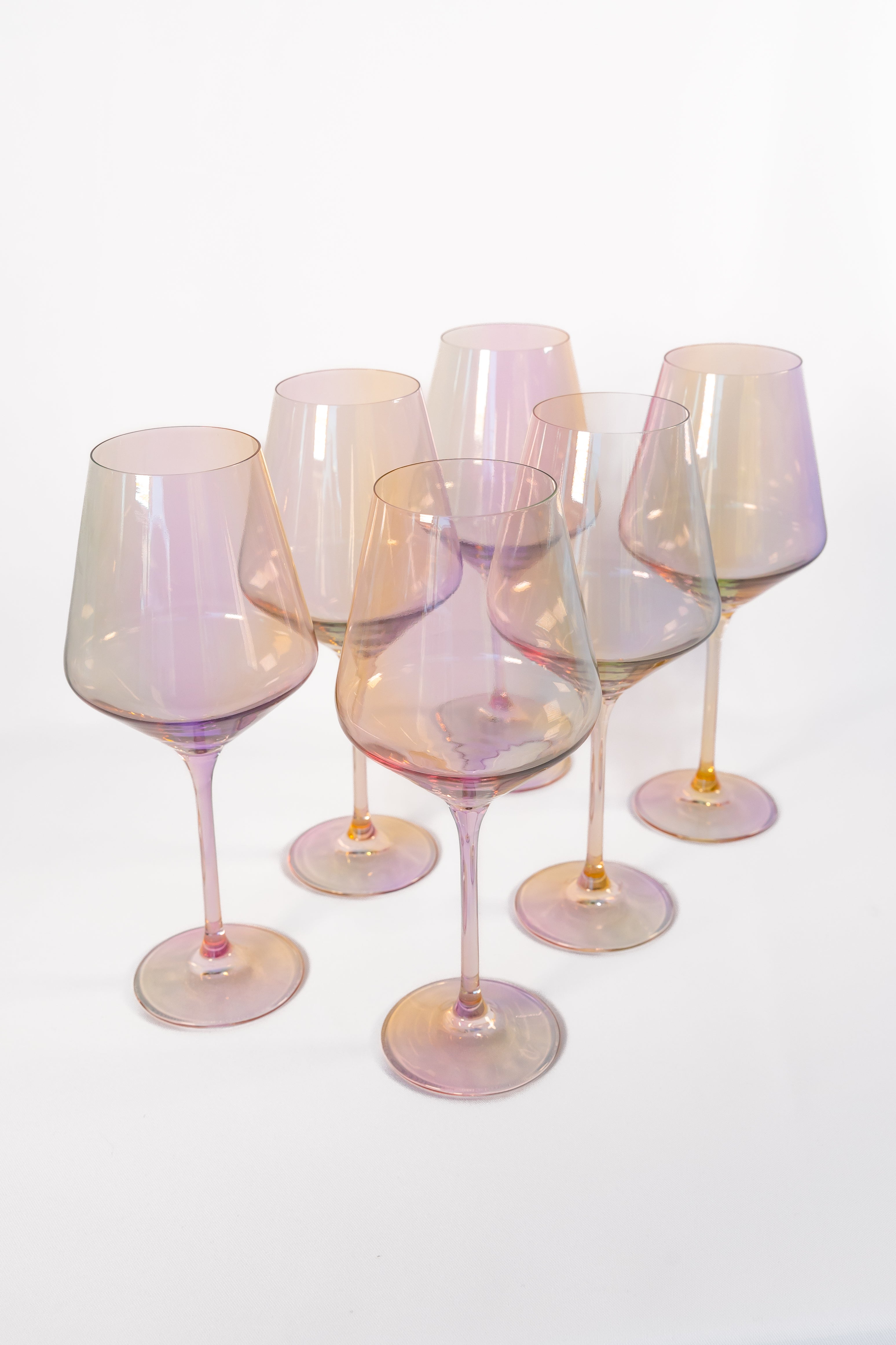 Estelle Colored Wine Stemware - Set of 6 {Iridescent}