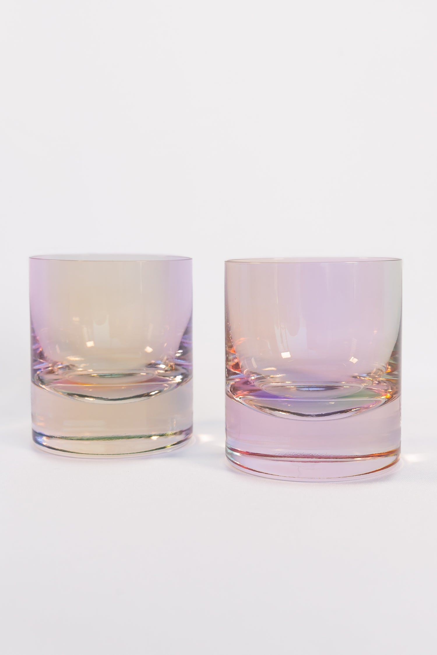 Estelle Colored Rocks Glass - Set of 2 {Iridescent}