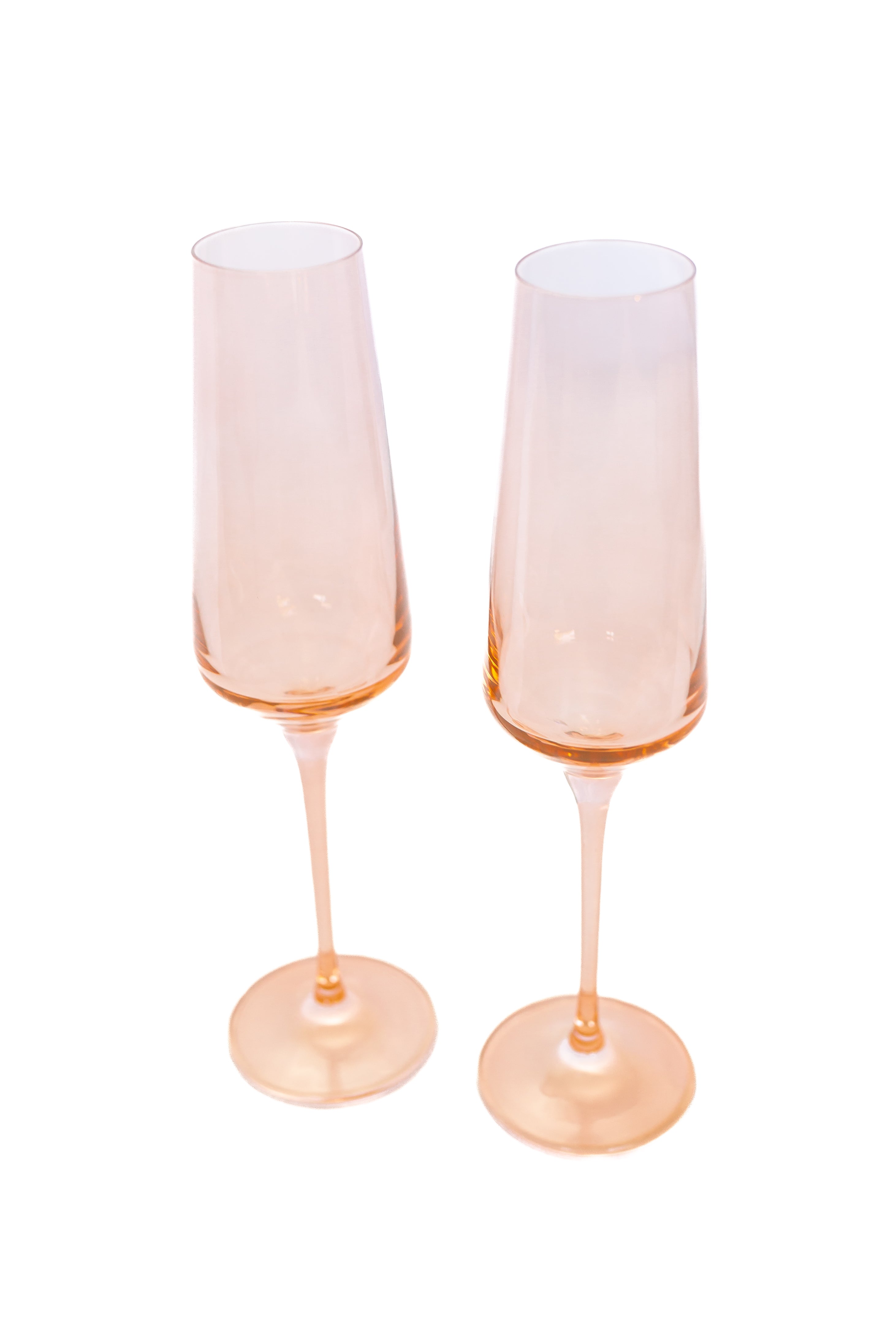 Estelle Colored Champagne Flute - Set of 6 {Blush Pink}