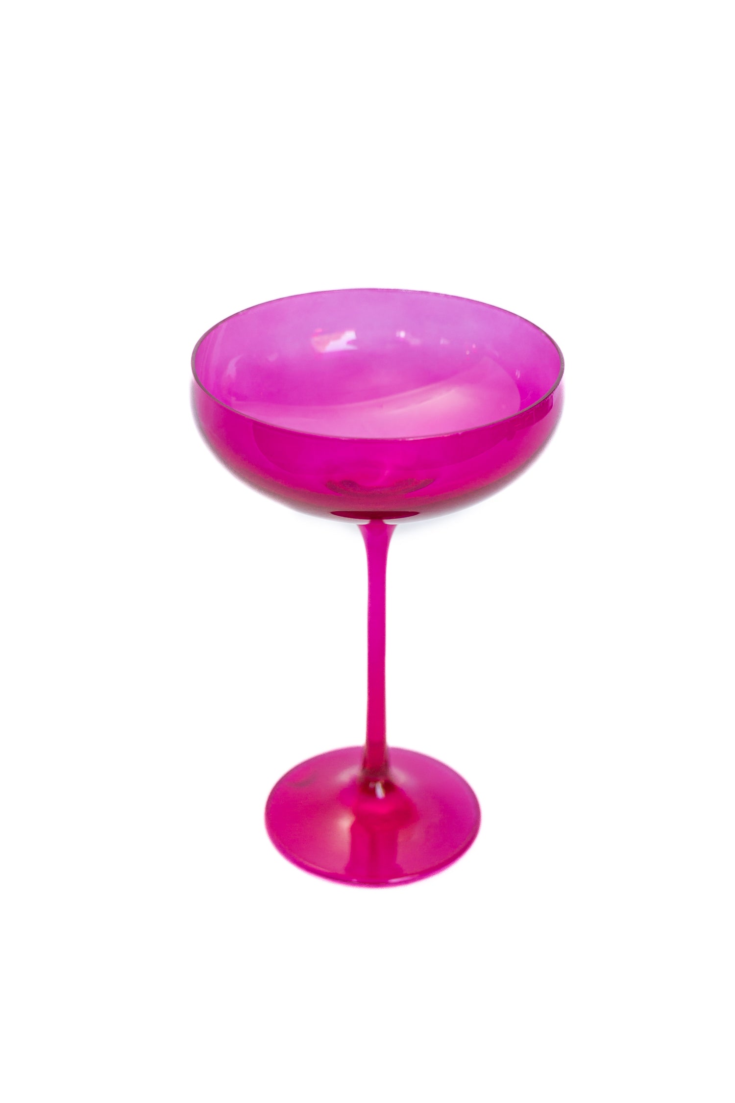 Estelle Colored Champagne Coupe Stemware - Set of 6 {Viva Magenta (Our Fuchsia)}