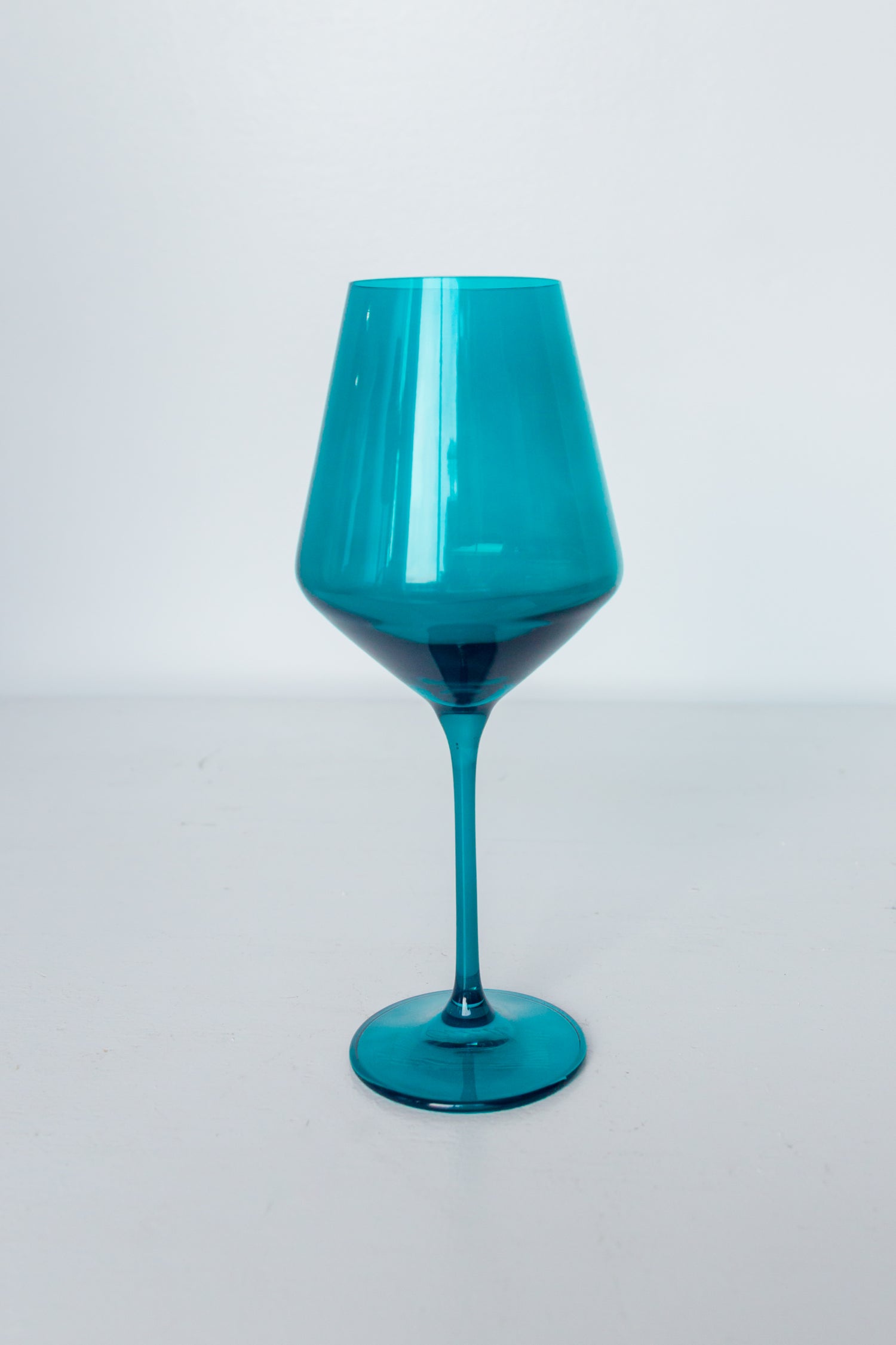 Estelle Colored Wine Stemware - Set of 2 {Teal}