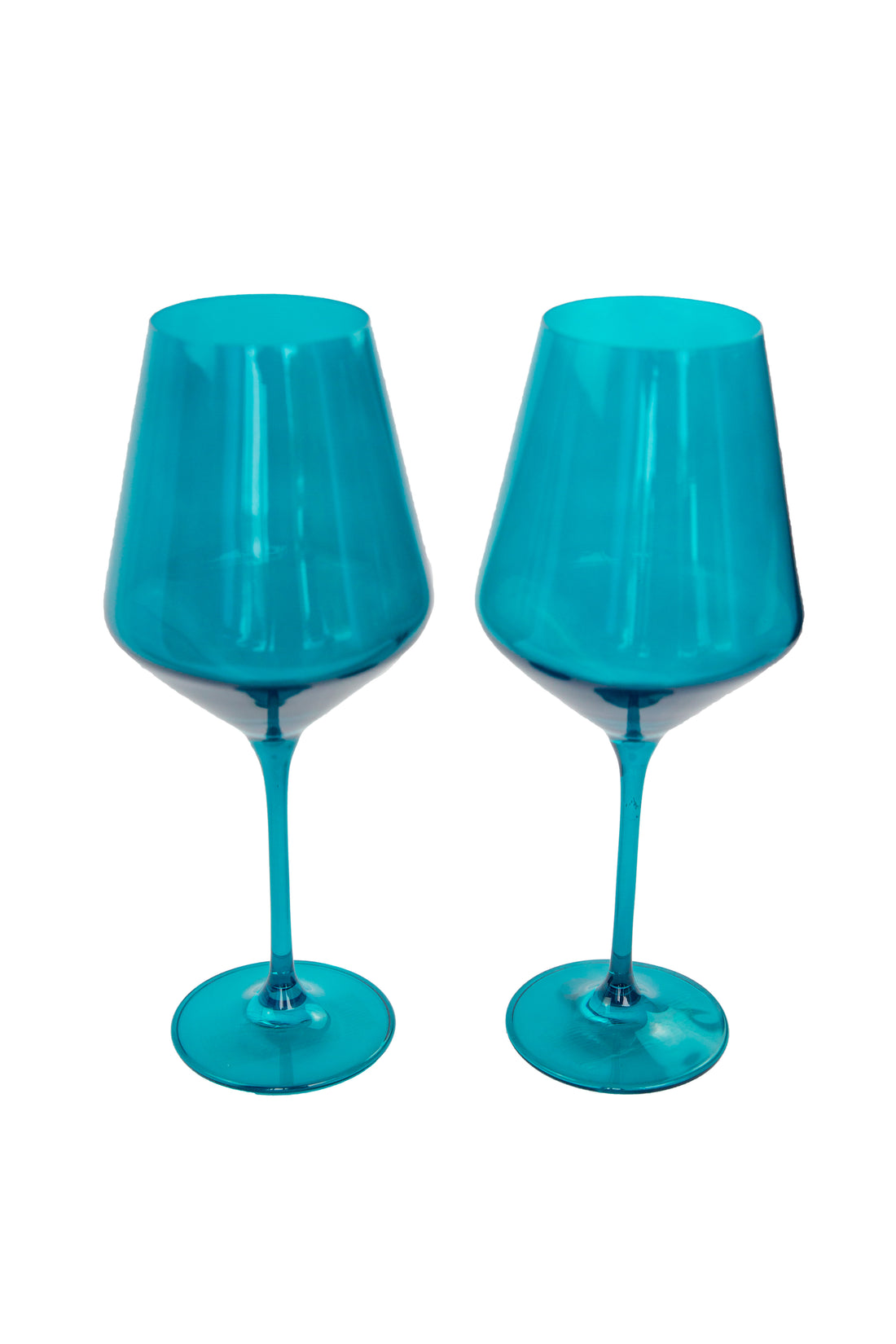 Estelle Colored Wine Stemware - Set of 2 {Teal}