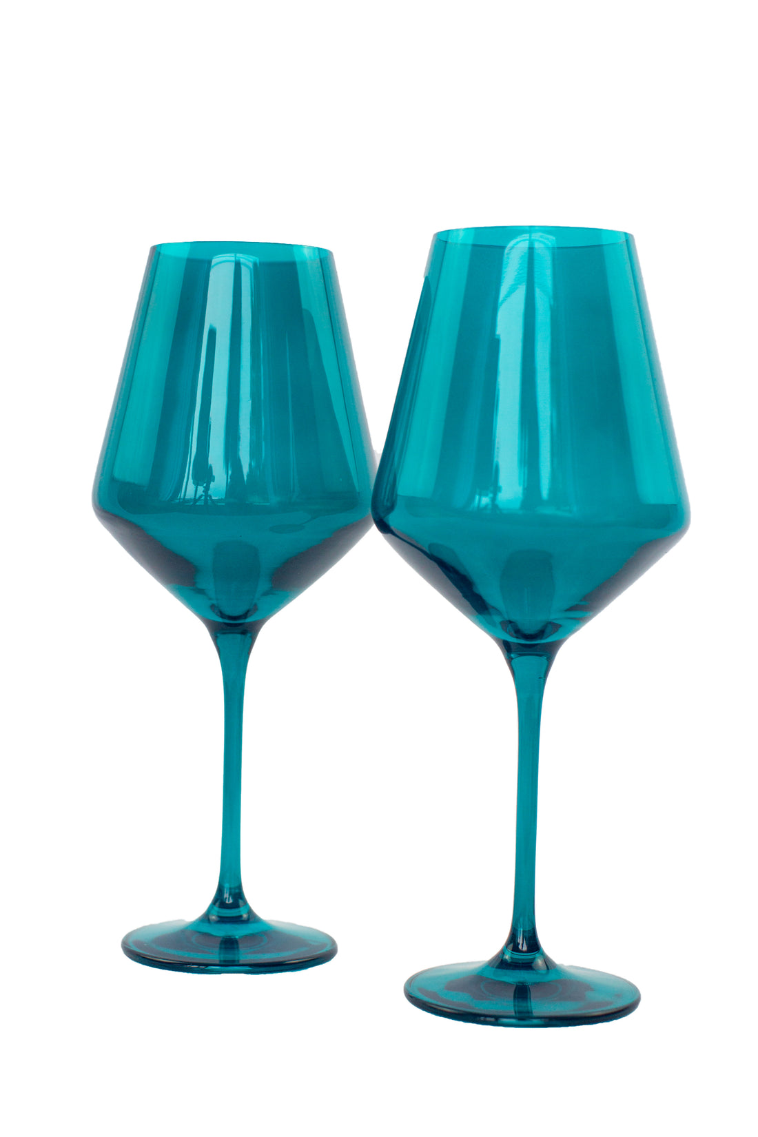 Estelle Colored Wine Stemware - Set of 2 {Teal}