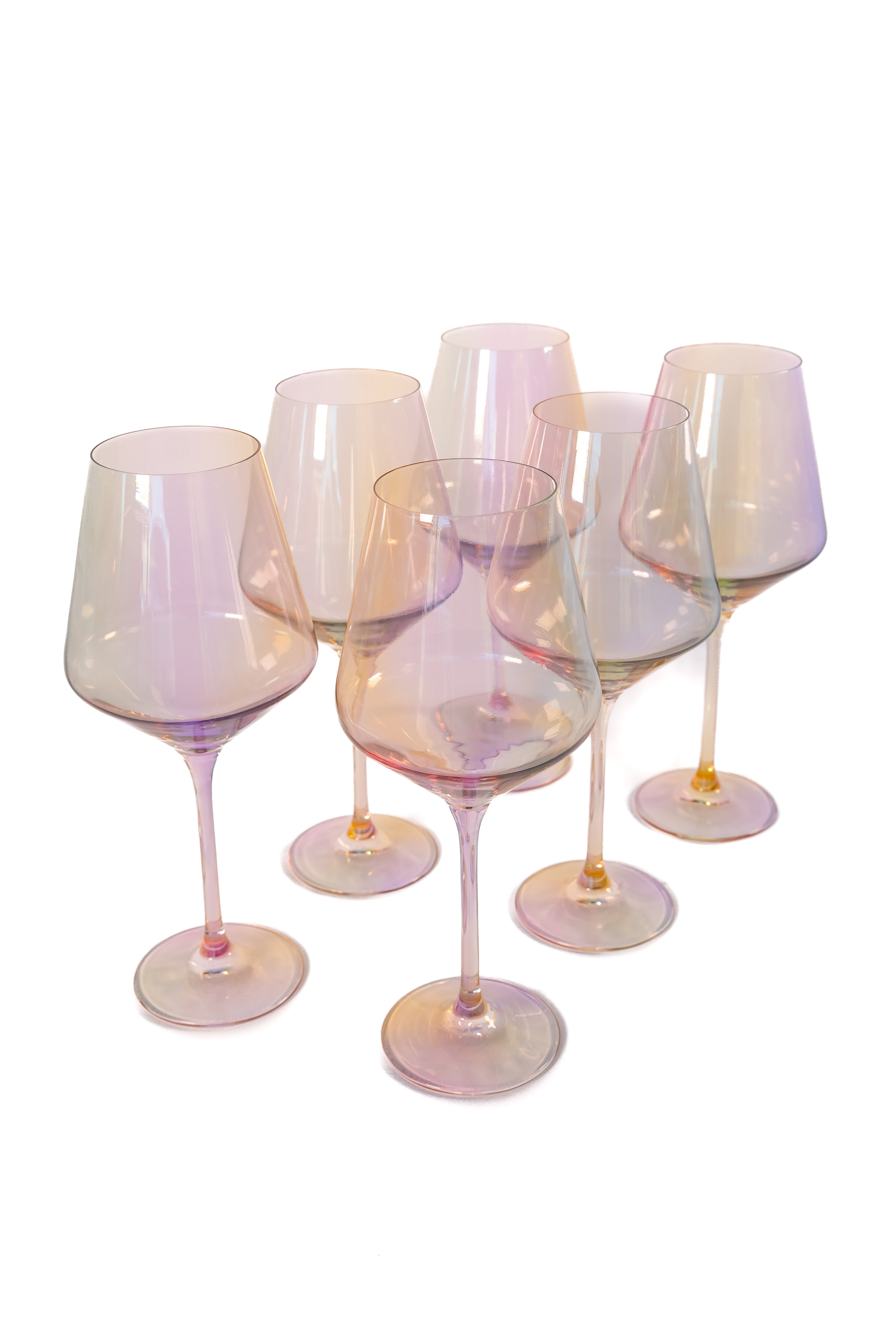 Estelle Colored Wine Stemware - Set of 6 {Iridescent}