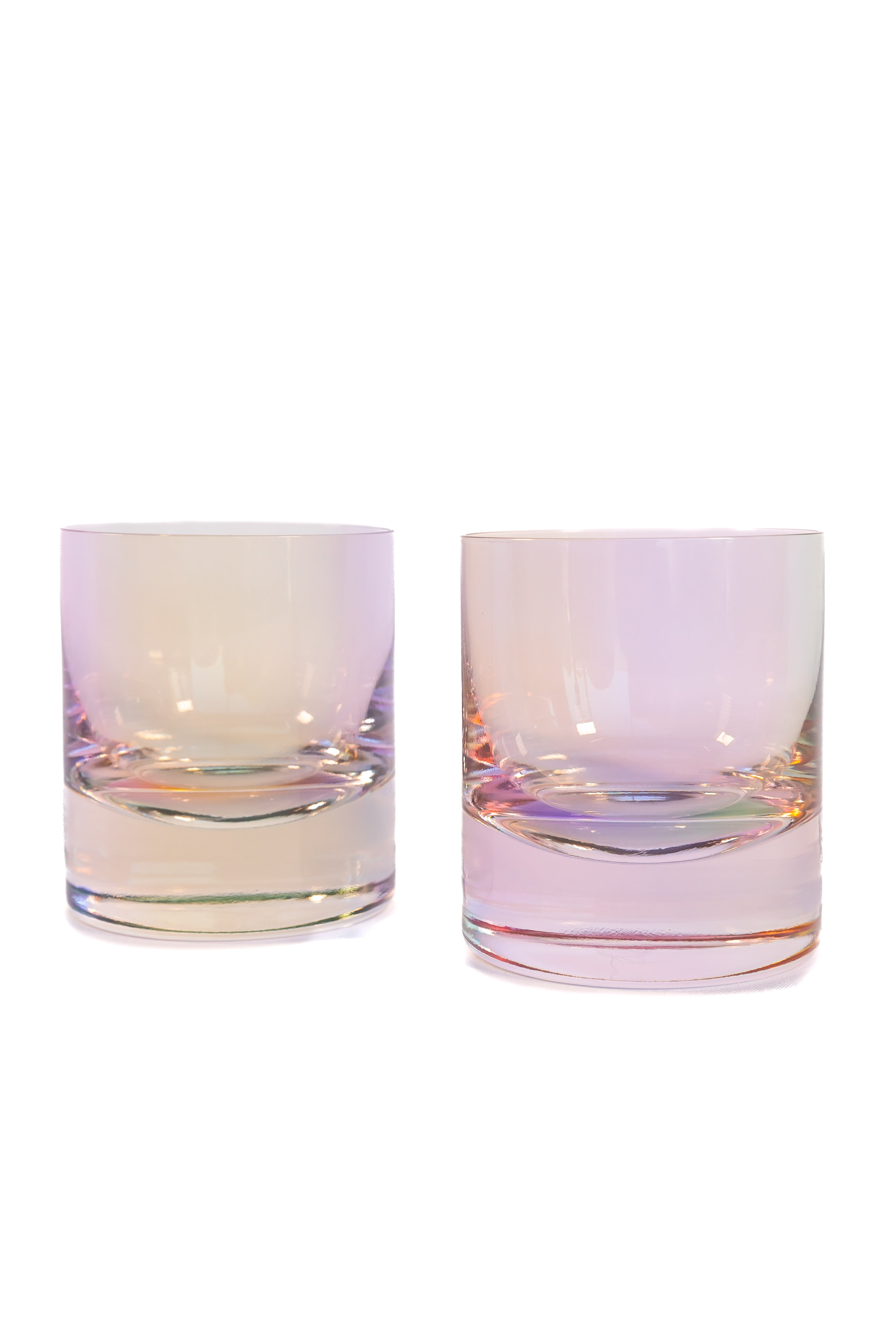 Estelle Colored Rocks Glass - Set of 2 {Iridescent}