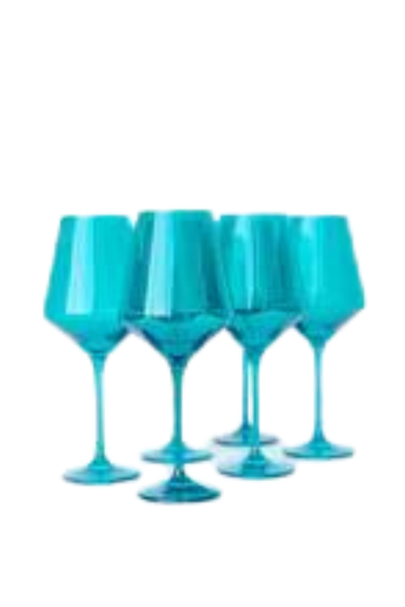 Estelle Colored Wine Stemware - Set of 6 {Teal}