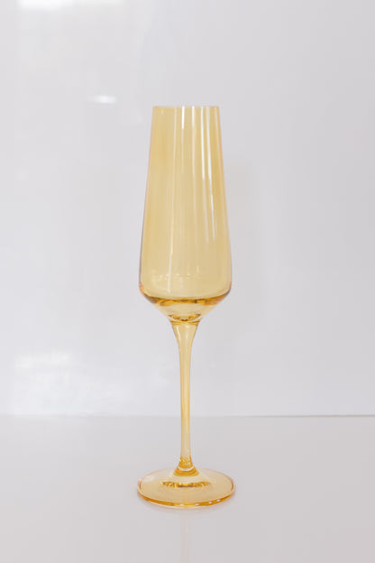 Estelle Colored Champagne Flute - Set of 2 {Yellow}