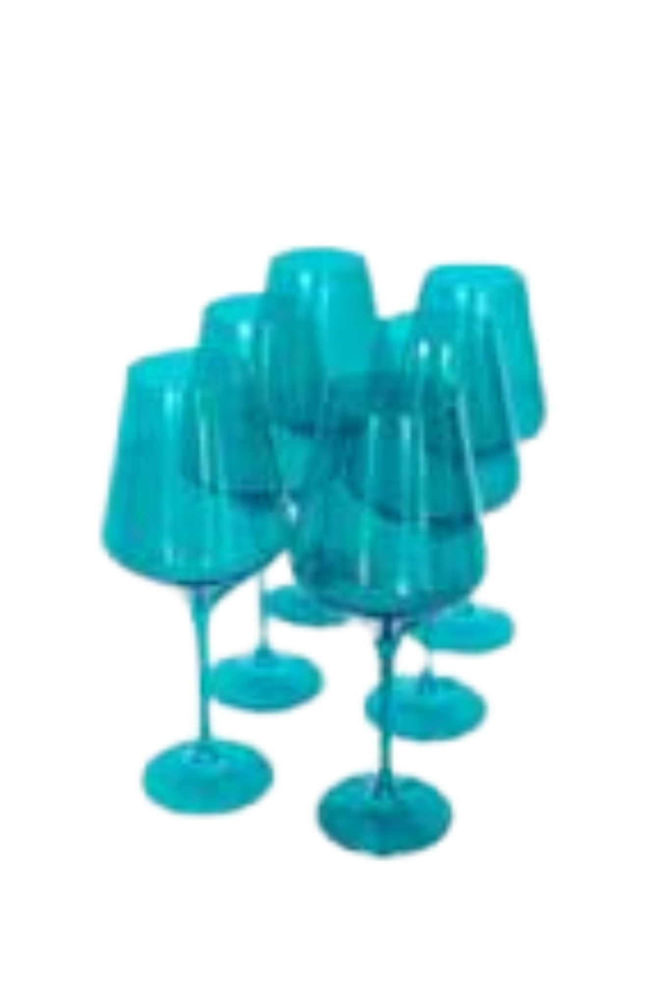 Estelle Colored Wine Stemware - Set of 6 {Teal}