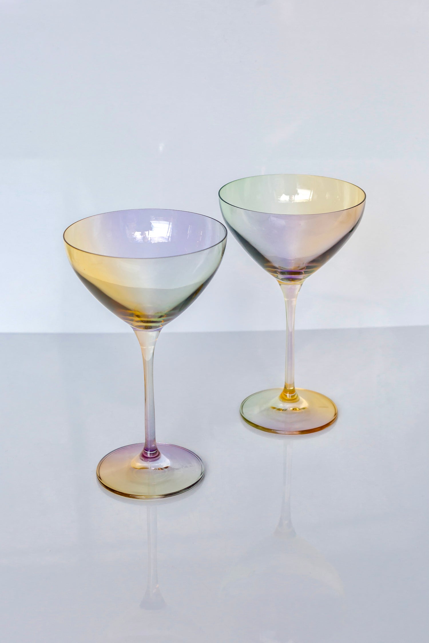 Estelle Colored Martini Glass - Set of 2 {Iridescent}