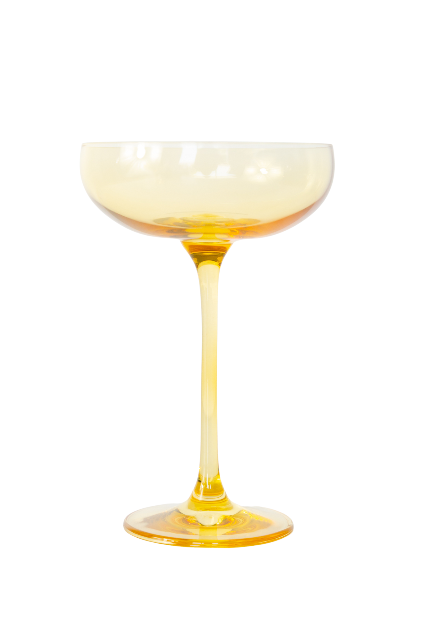 Estelle Colored Champagne Coupe Stemware - Set of 2 {Yellow}