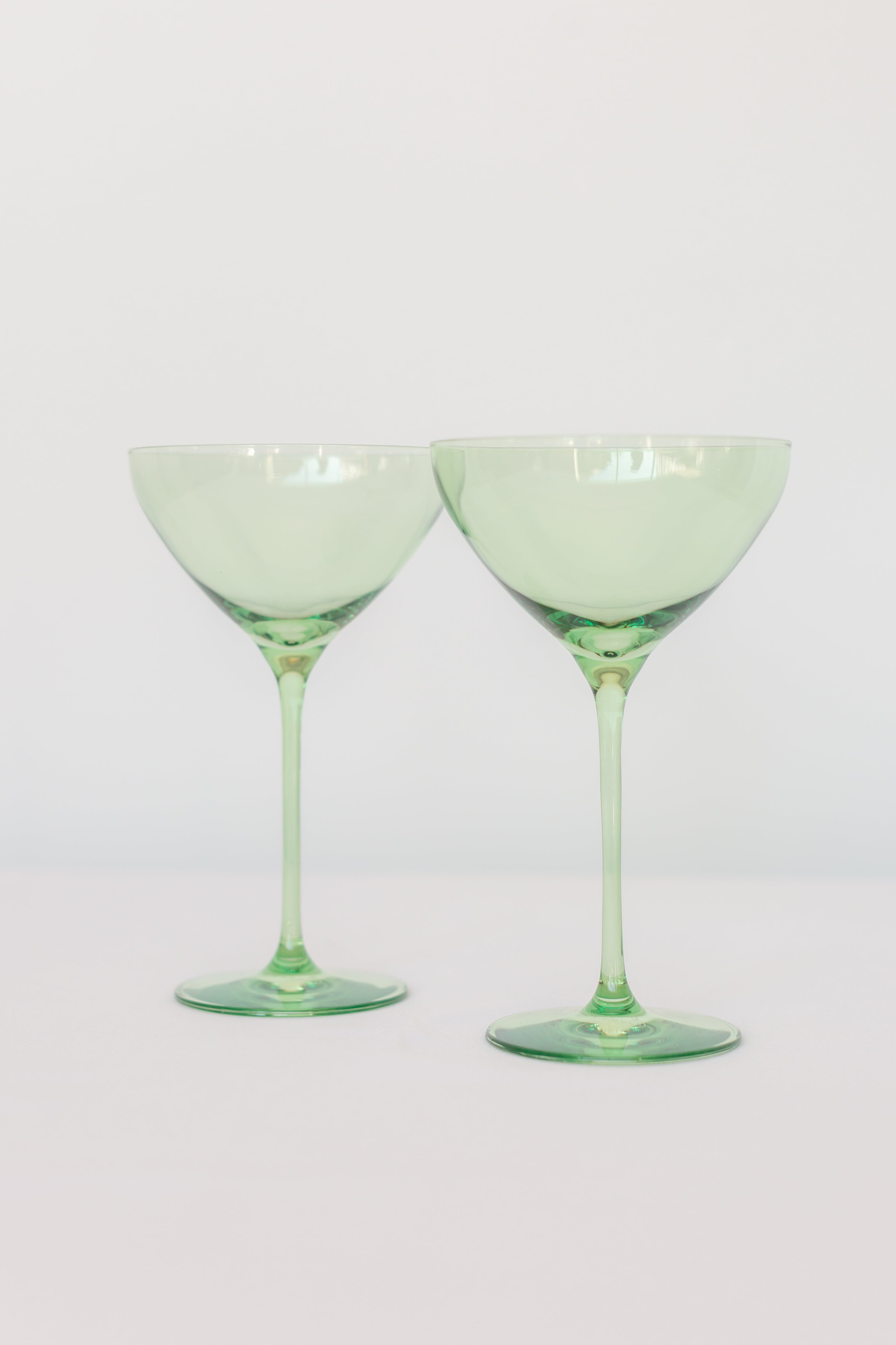 Estelle Colored Martini Glass - Set of 2 {Mint Green}