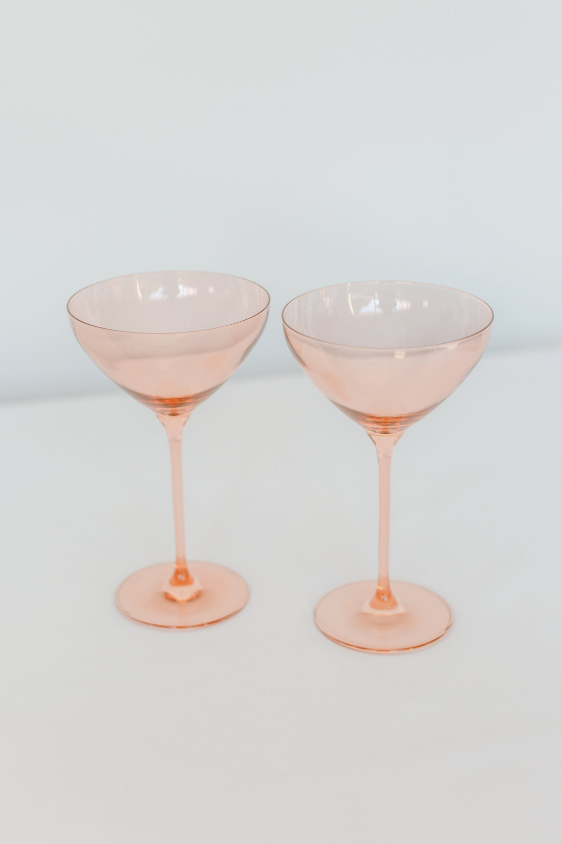 Estelle Colored Martini Glass - Set of 2 {Blush Pink}