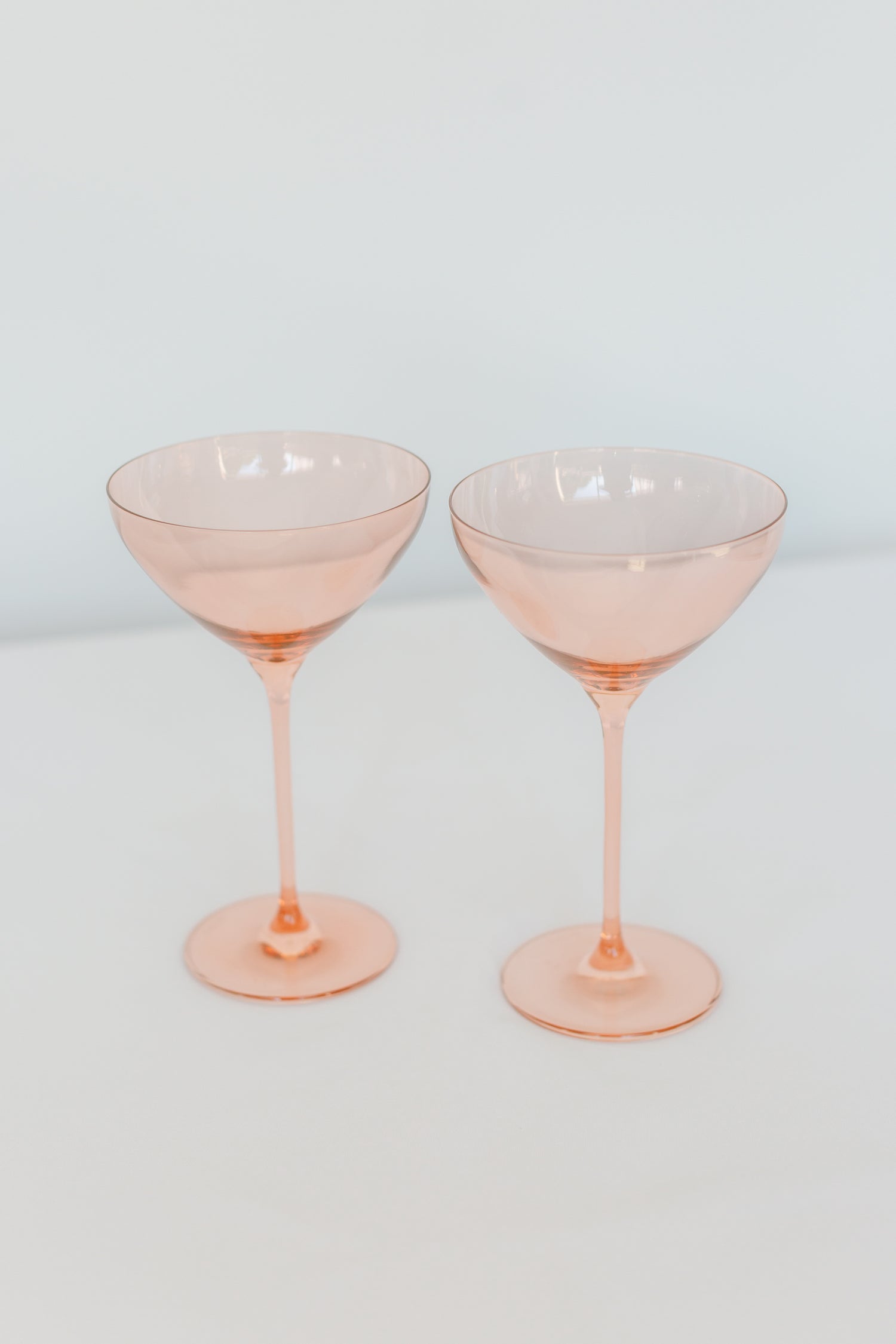 Estelle Colored Martini Glass - Set of 2 {Blush Pink}