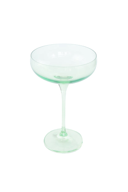 Estelle Colored Champagne Coupe Stemware - Set of 2 {Mint Green}