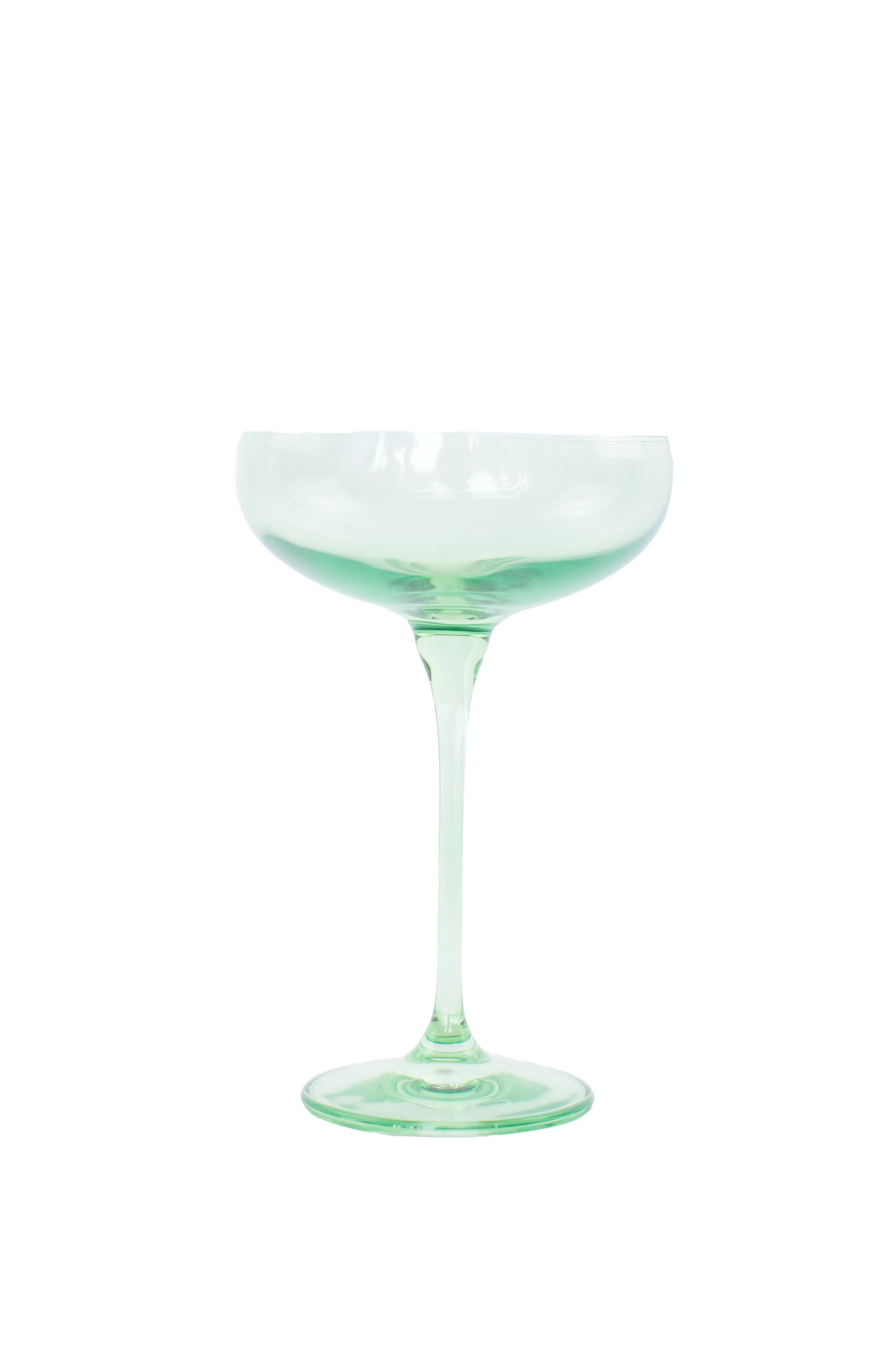 Estelle Colored Champagne Coupe Stemware - Set of 6 {Mint Green}