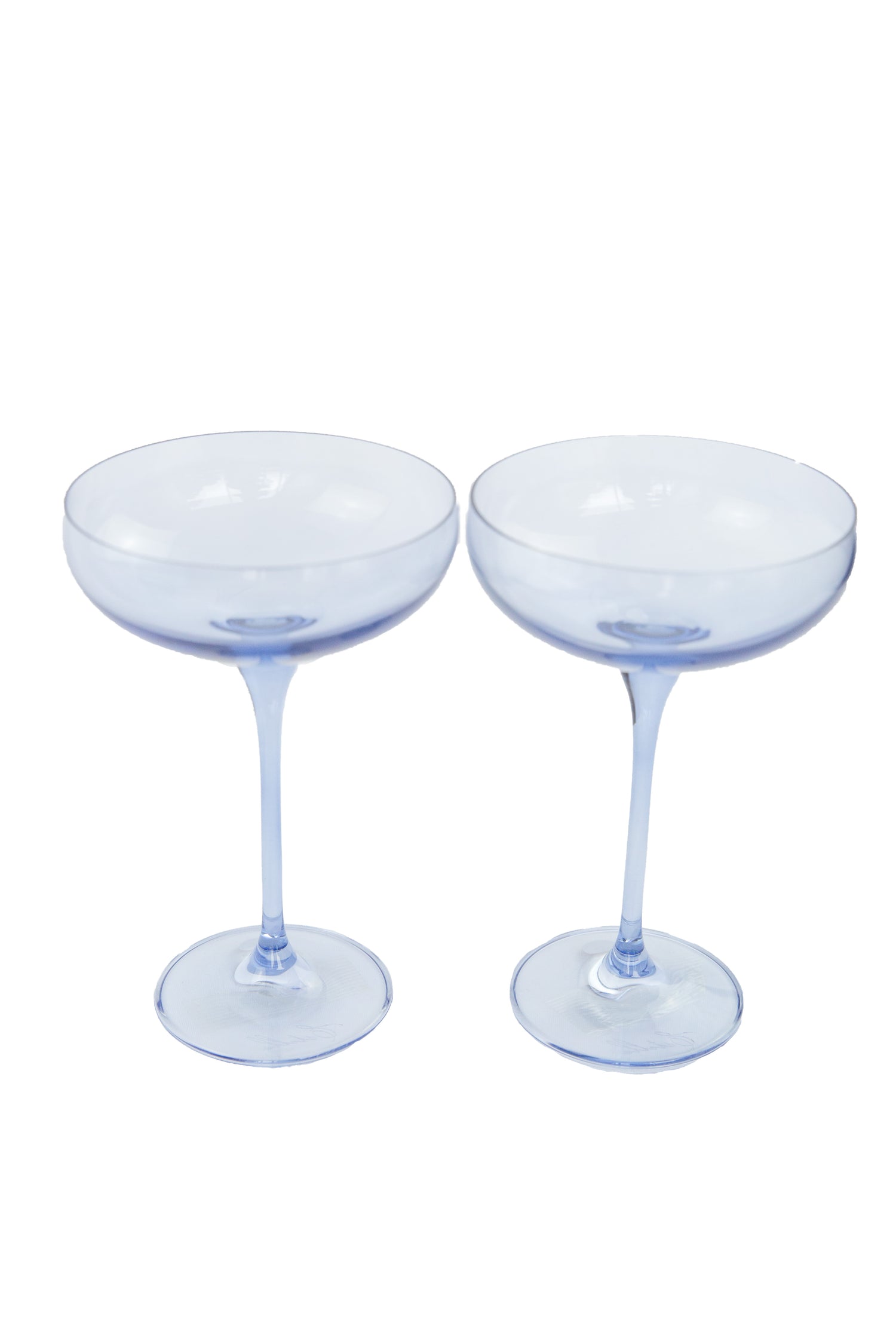 Estelle Colored Champagne Coupe Stemware - Set of 2 {Cobalt Blue}