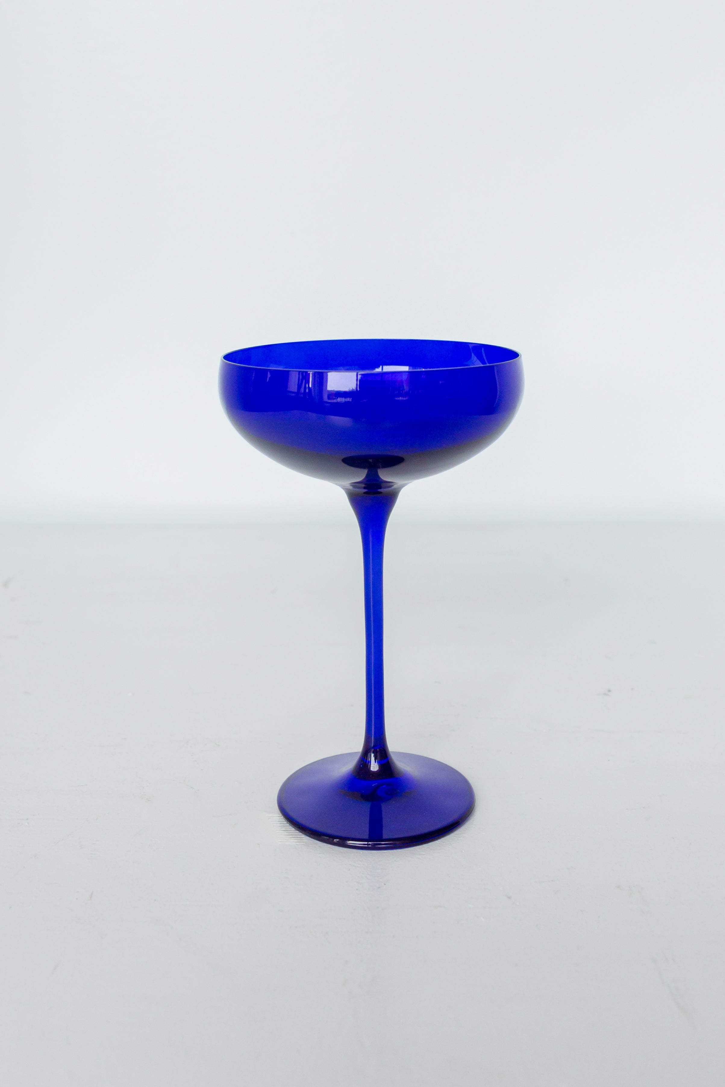 Estelle Colored Champagne Coupe Stemware - Set of 2 {Royal Blue}