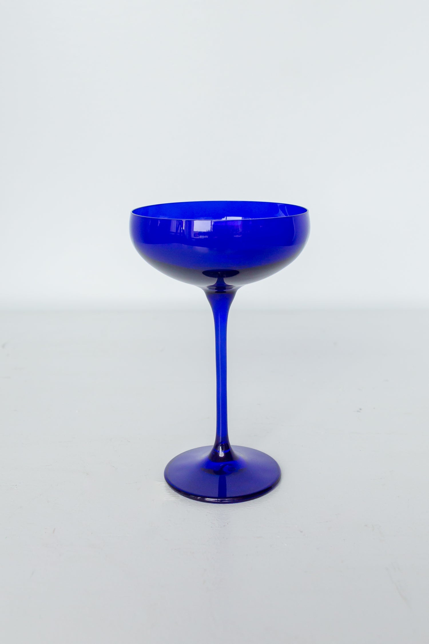 Estelle Colored Champagne Coupe Stemware - Set of 6 {Royal Blue}