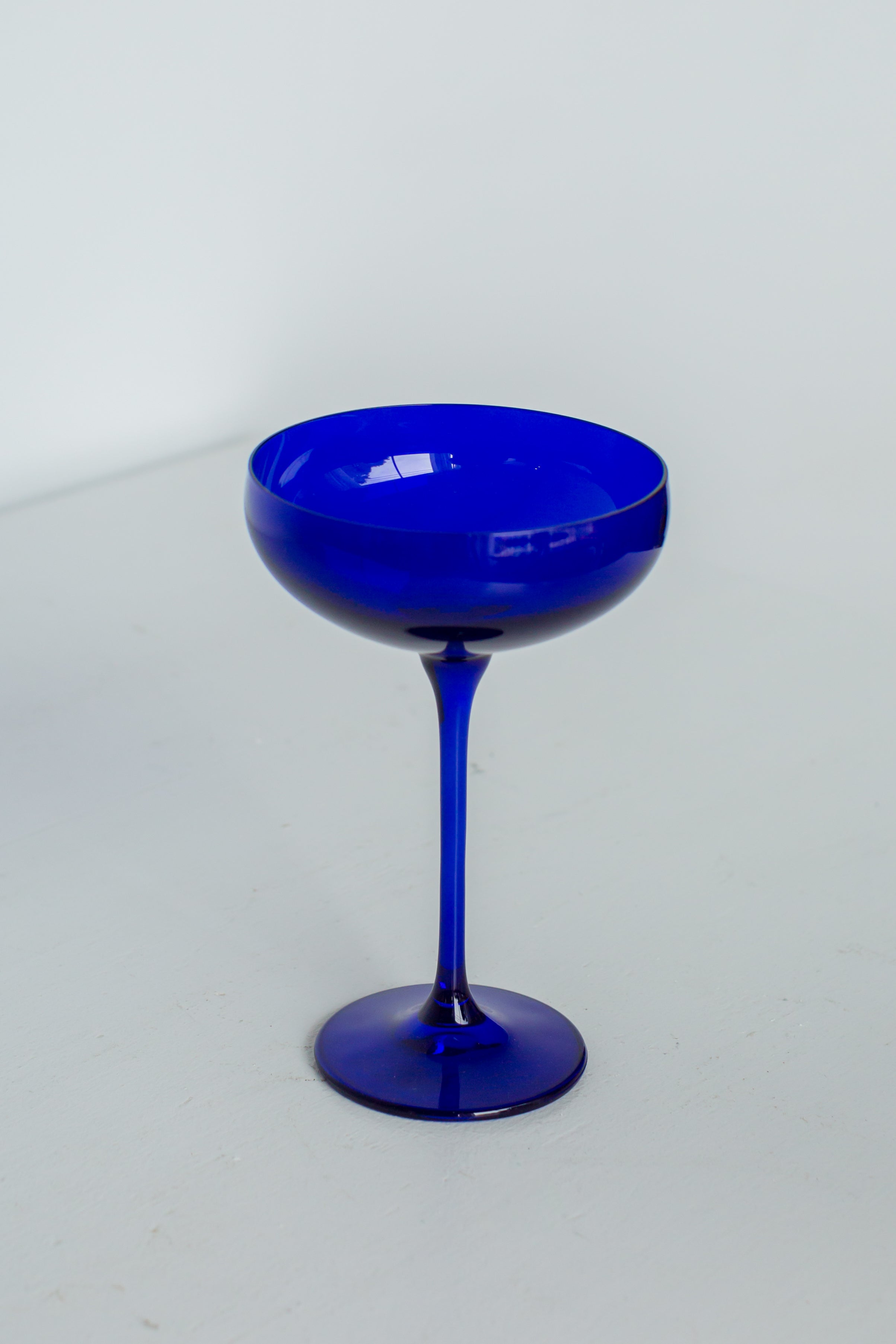 Estelle Colored Champagne Coupe Stemware - Set of 2 {Royal Blue}