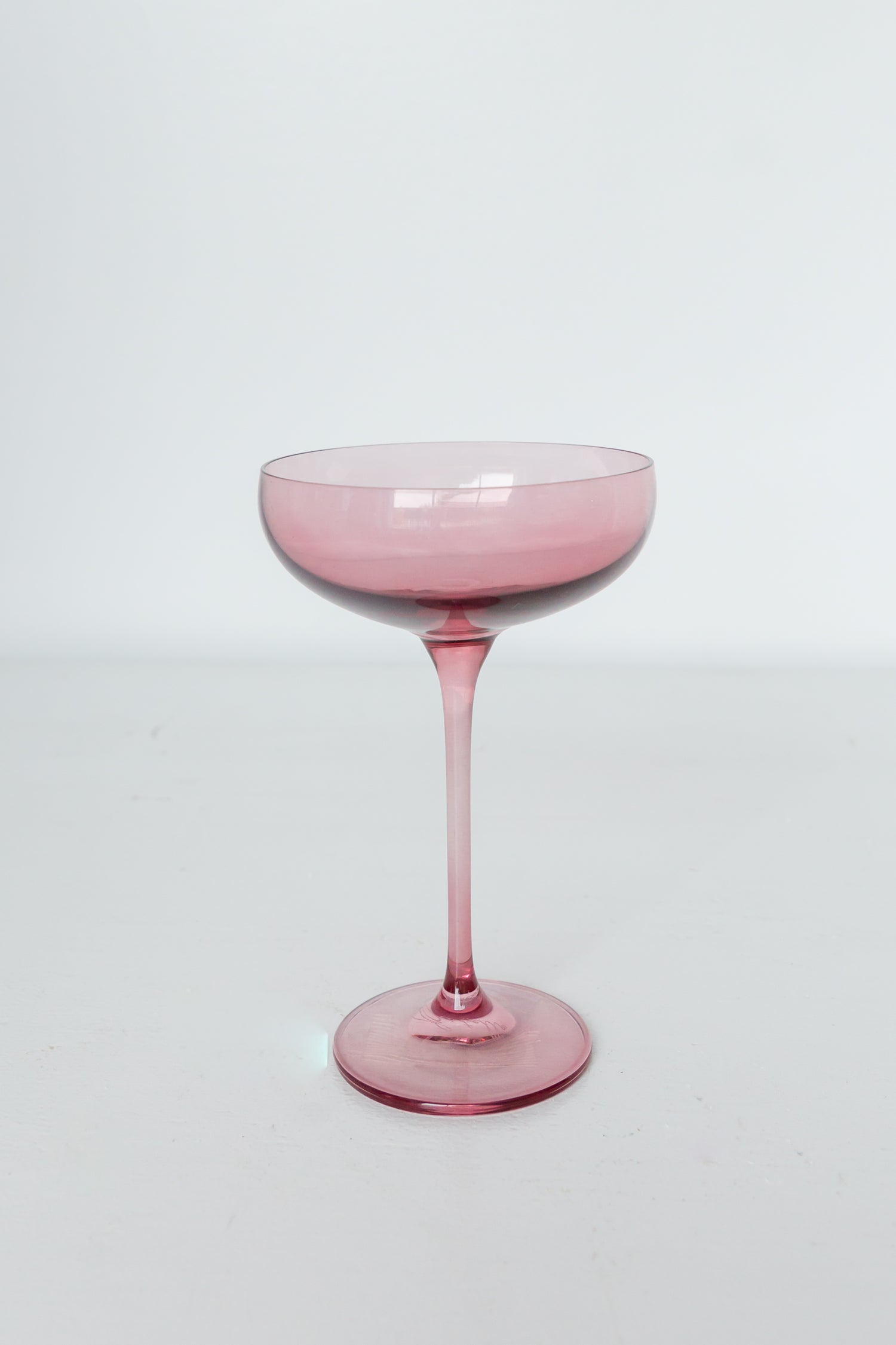 Estelle Colored Champagne Coupe Stemware - Set of 6 {Rose}