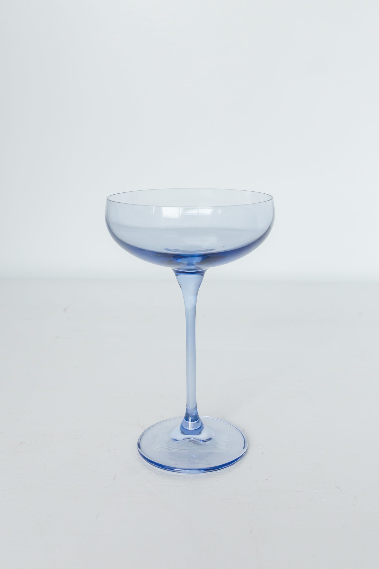 Estelle Colored Champagne Coupe Stemware - Set of 6 {Cobalt Blue}