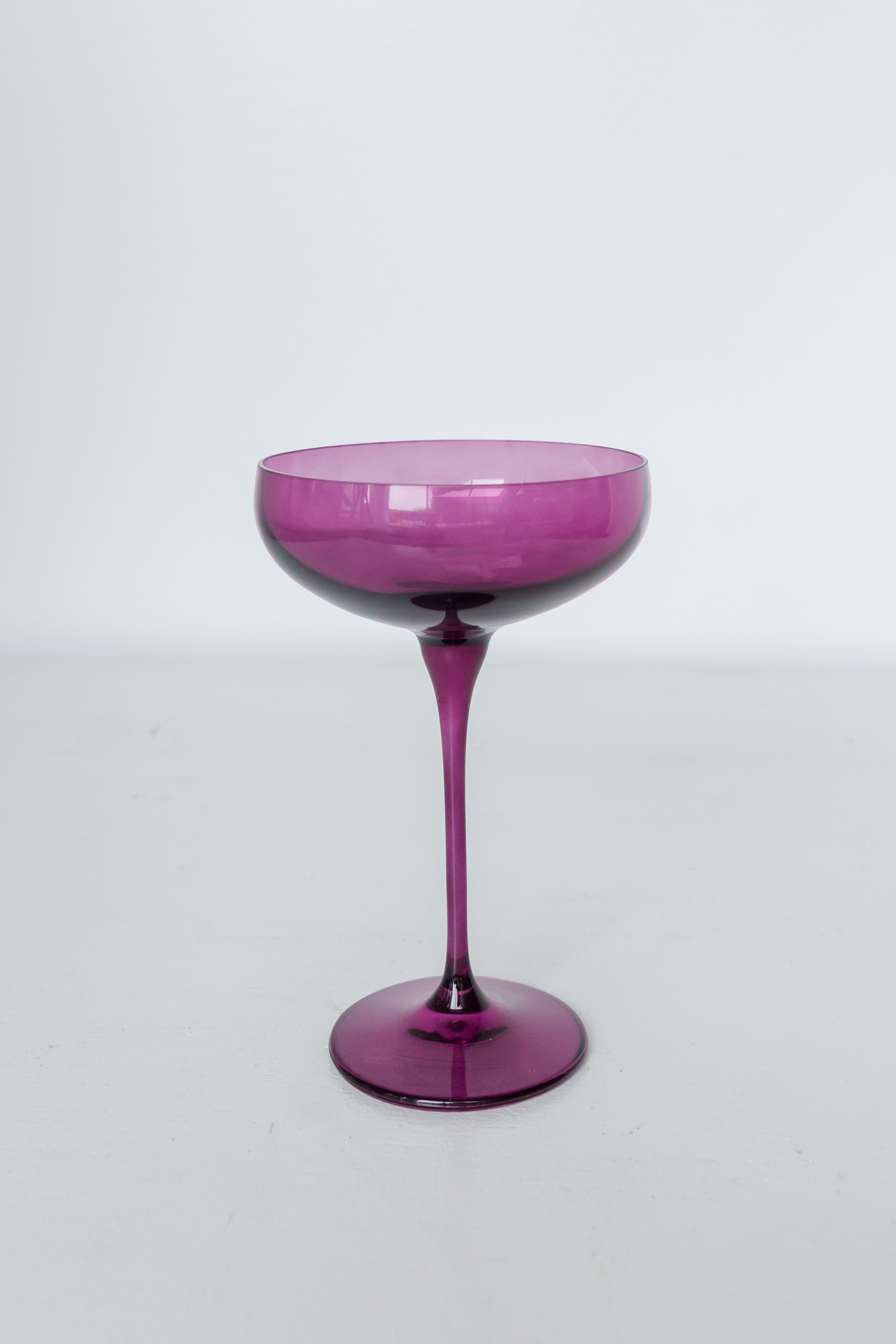 Estelle Colored Champagne Coupe Stemware - Set of 2 {Amethyst}