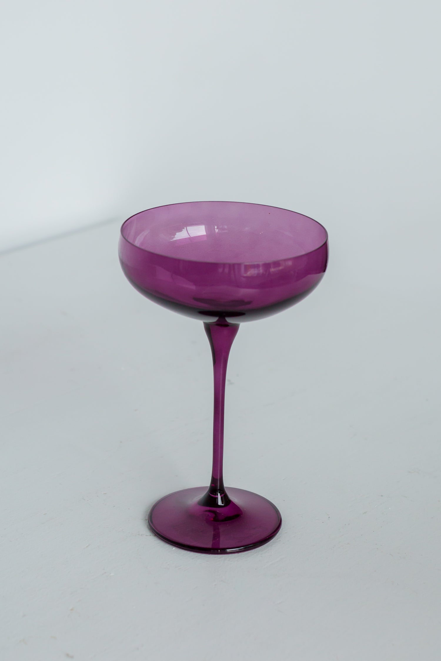 Estelle Colored Champagne Coupe Stemware - Set of 6 {Amethyst}