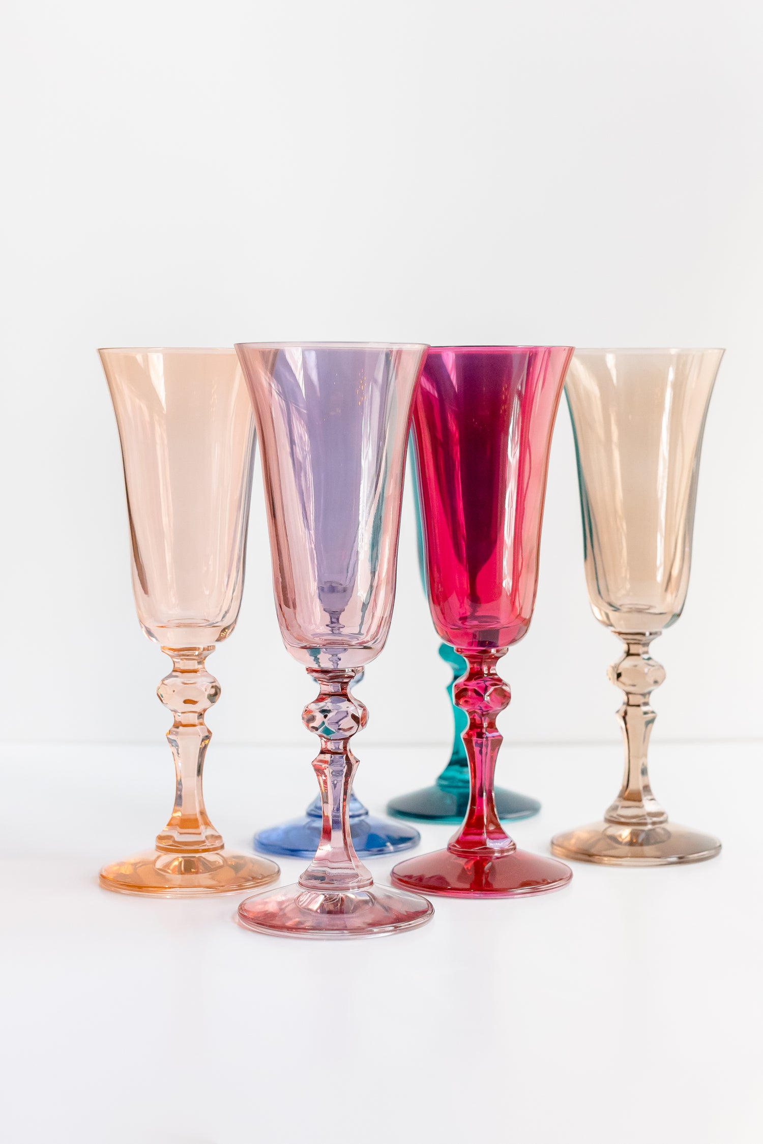 Estelle Colored Regal Flute - Set of 6 {Pastel Mixed Set}