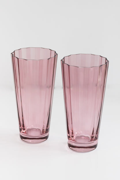 Estelle Colored Sunday High Balls - Set of 2 {Rose}