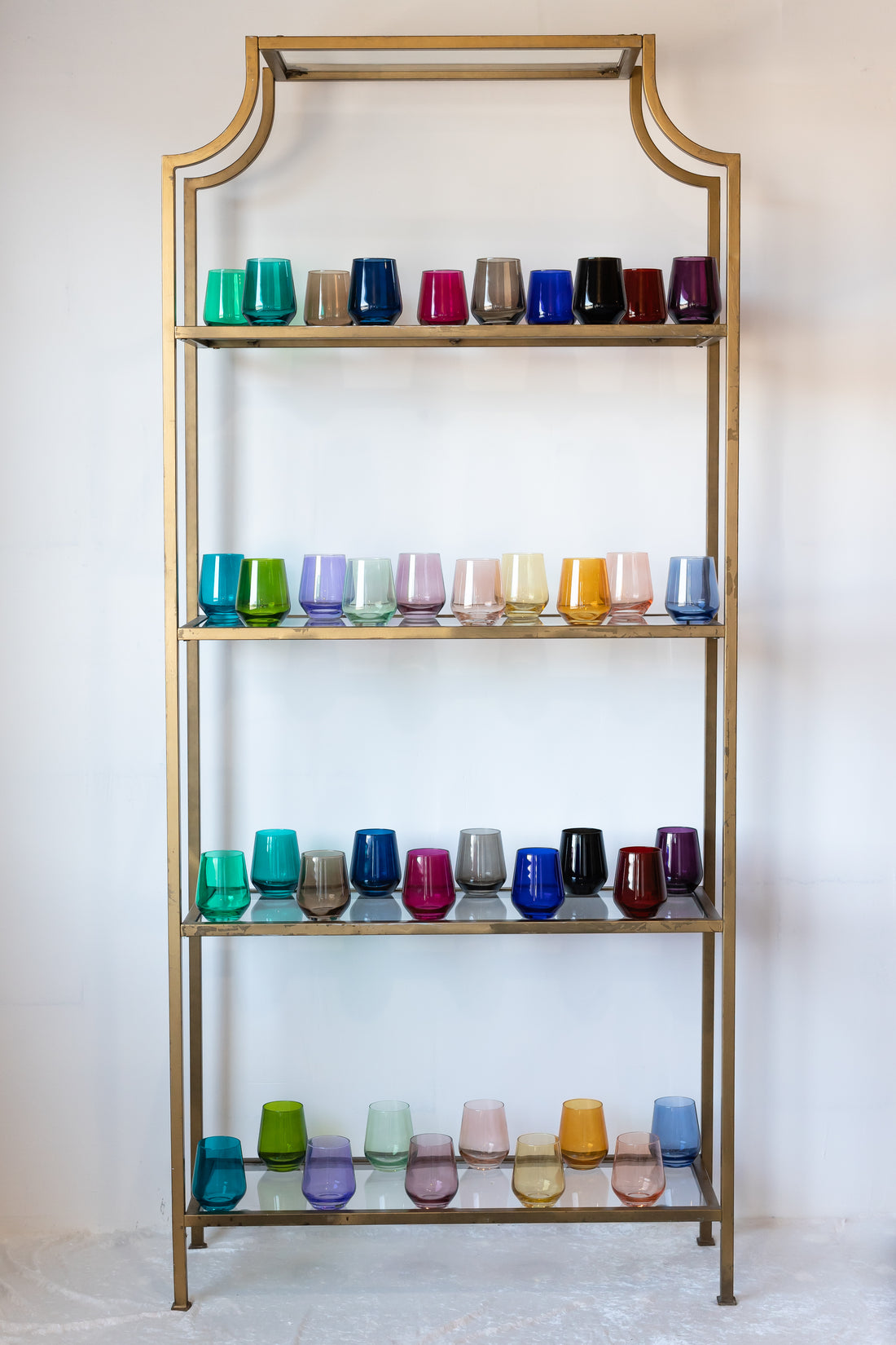 Estelle Colored Wine Stemless - Set of 6 {Custom Set}