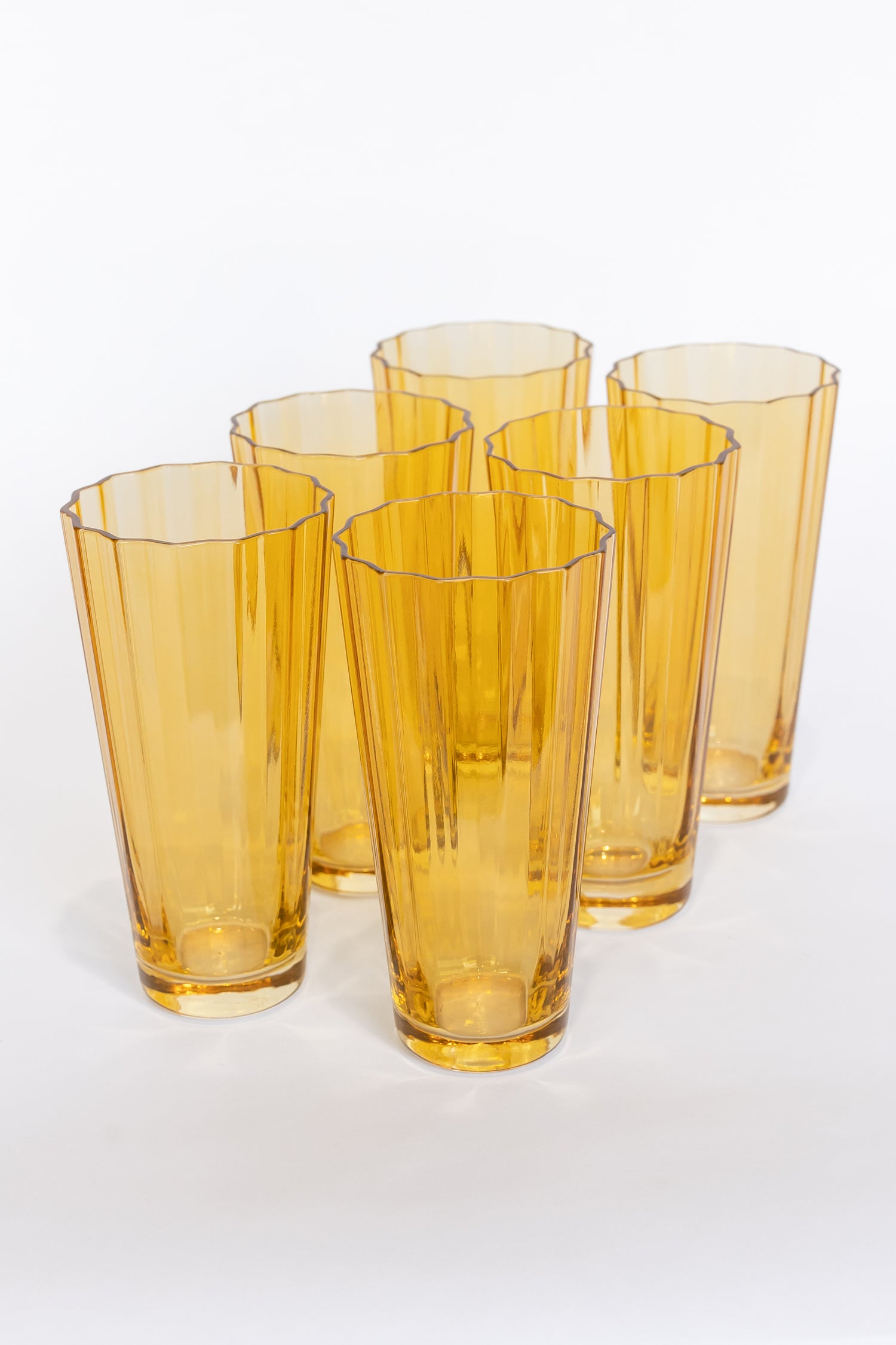 Estelle Colored Sunday High Balls - Set of 6 {Yellow}