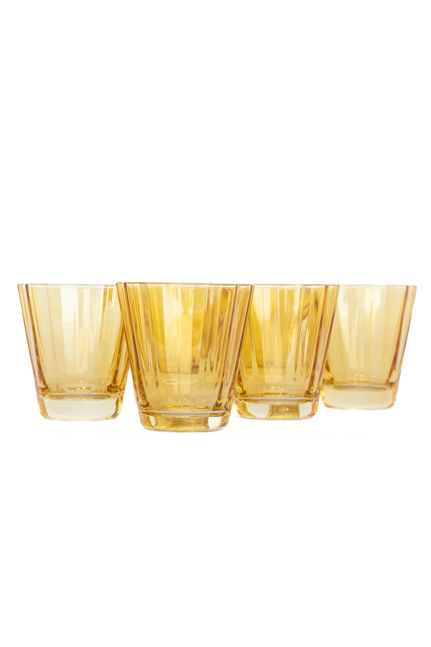 Estelle Colored Sunday Low Balls - Set of 6 {Yellow}