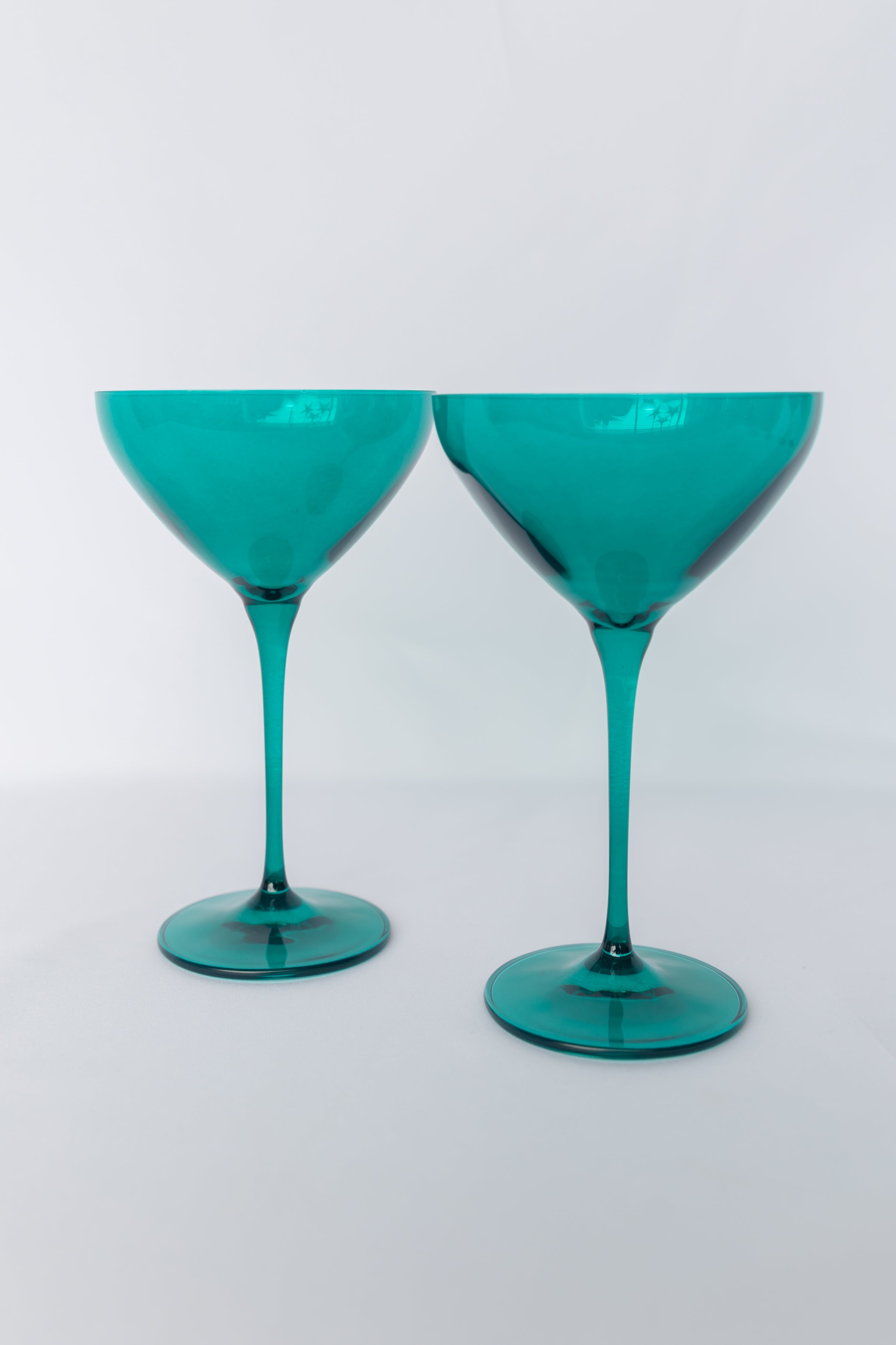 Estelle Colored Martini Glass - Set of 2 {Emerald Green}