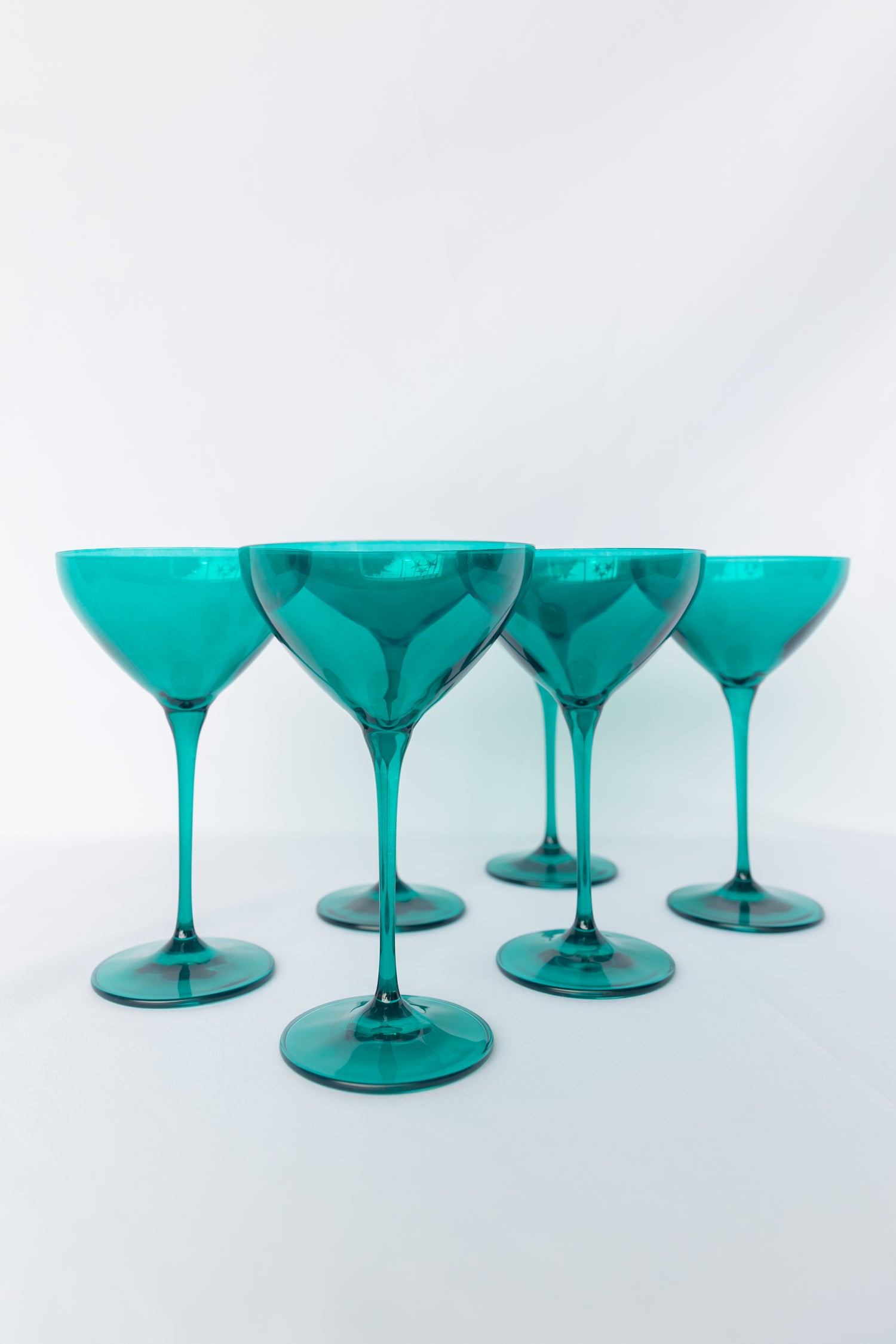 Estelle Colored Martini Glass - Set of 6 {Emerald Green}