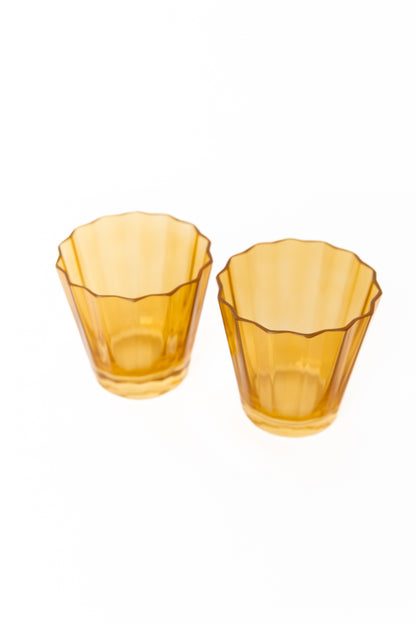 Estelle Colored Sunday Low Balls - Set of 2 {Butterscotch}