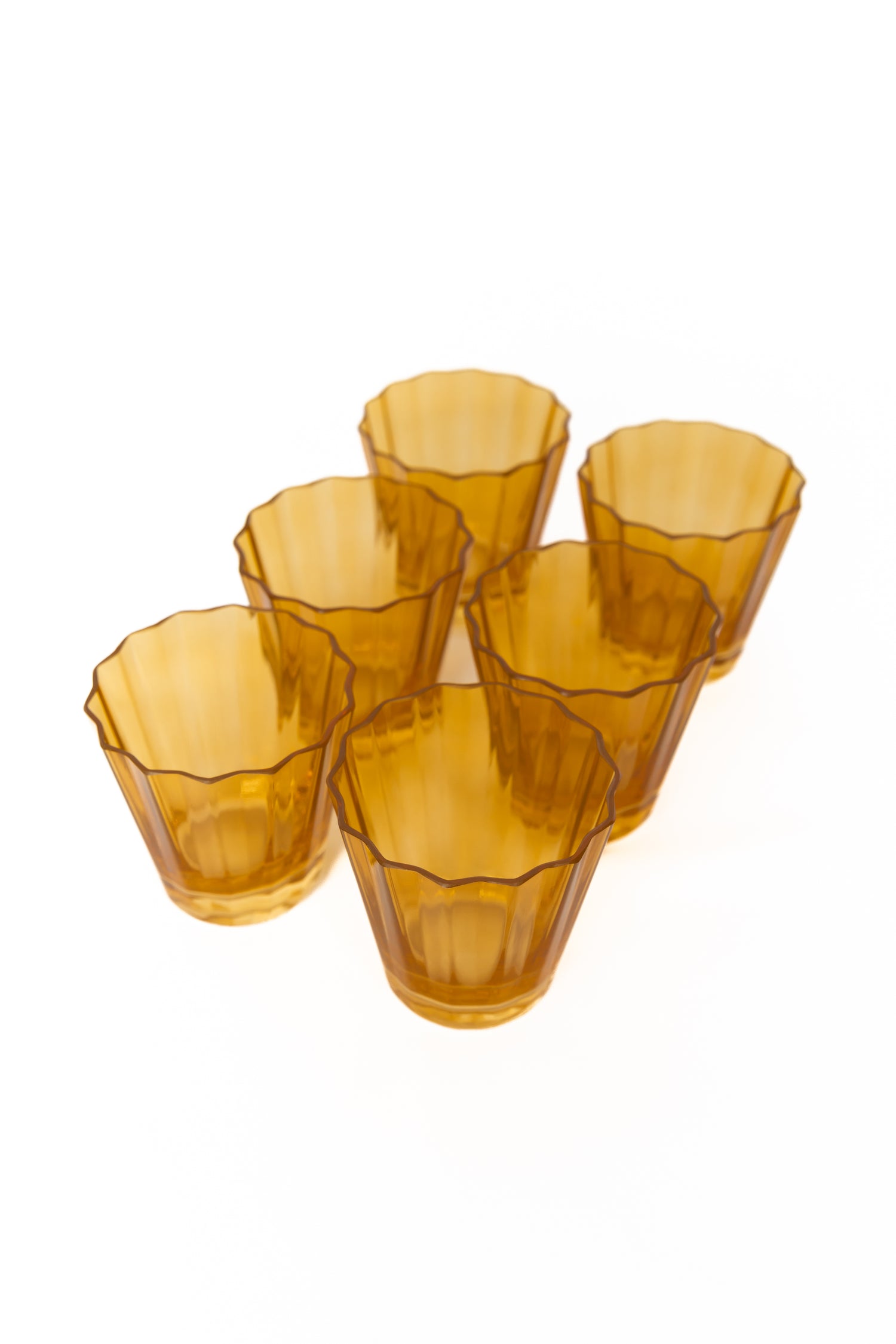 Estelle Colored Sunday Low Balls - Set of 6 {Butterscotch}