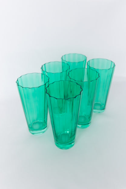 Estelle Colored Sunday High Balls - Set of 6 {Kelly Green}